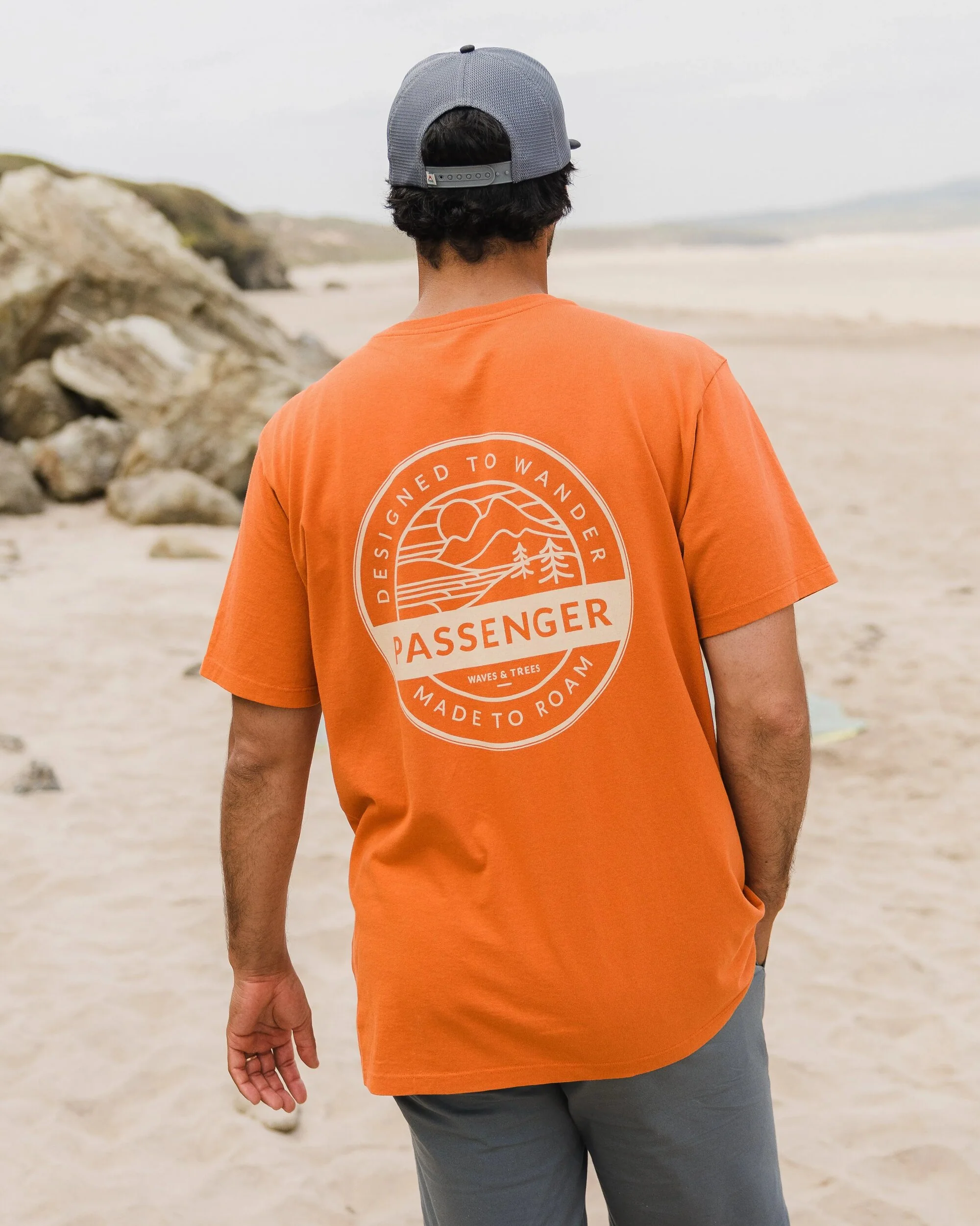 Odyssey Organic Cotton T-Shirt - Burnt Orange - Image 5