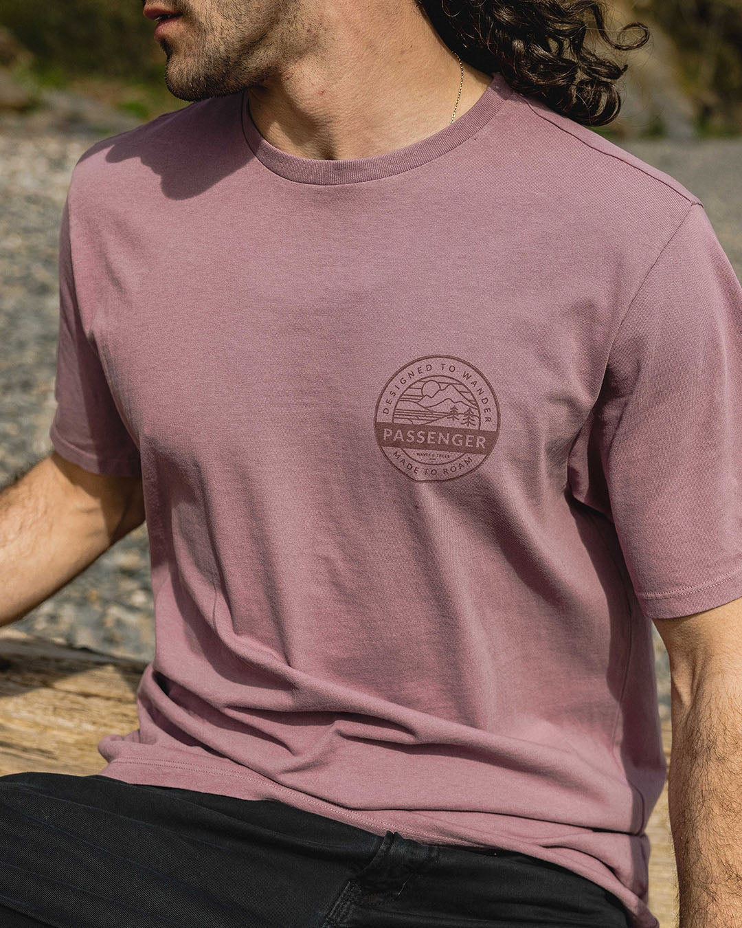 Odyssey Organic Cotton T-Shirt - Grape - Image 4