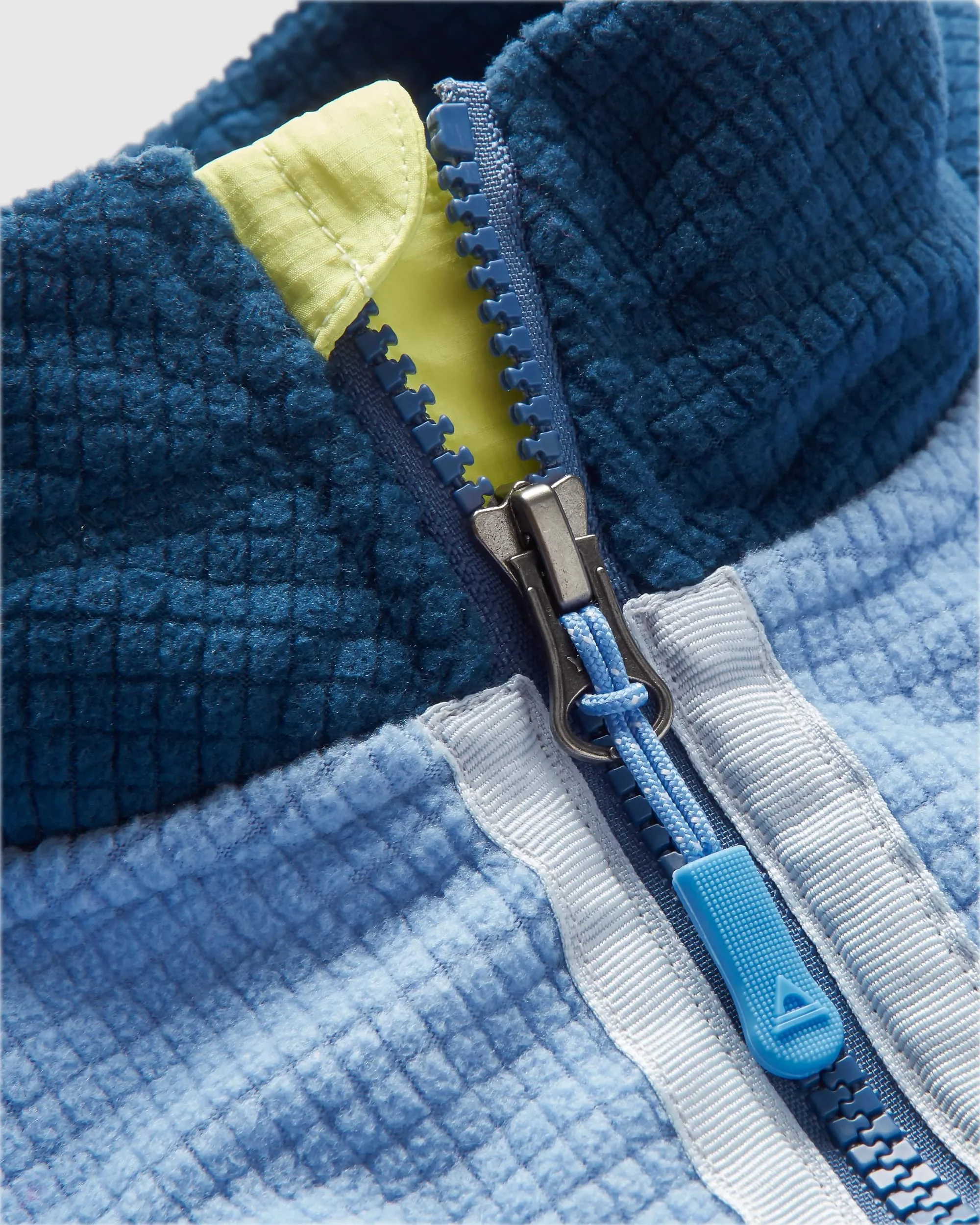 Off Trail Grid Polar Fleece - Cornflower/Dark Denim - Image 6