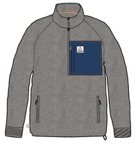 Offgrid 1/4 Zip Sweatshirt - Grey Marl - Image 10