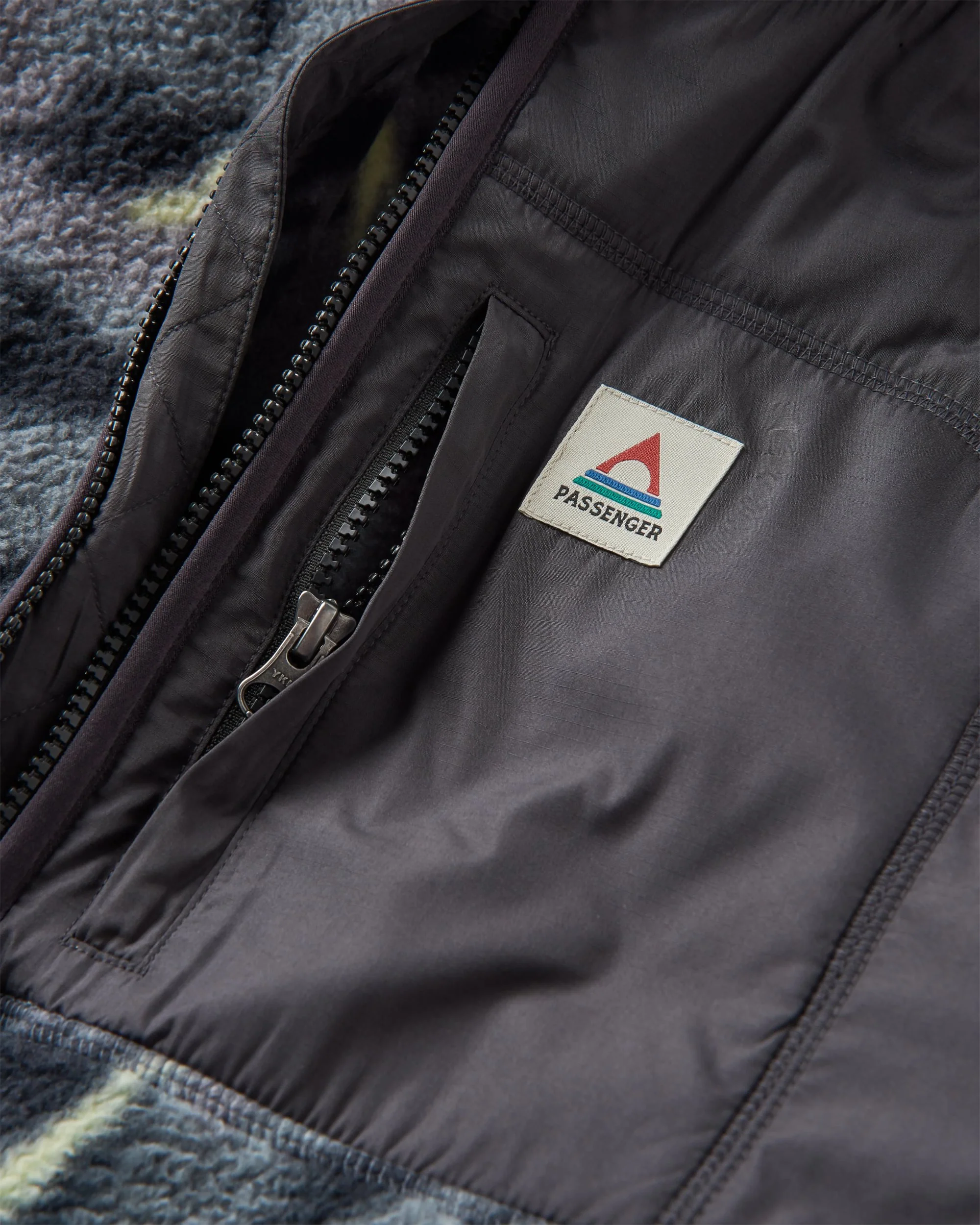 Offgrid 1/2 Zip Sherpa Fleece - Abstract Mountain Charcoal - Image 7
