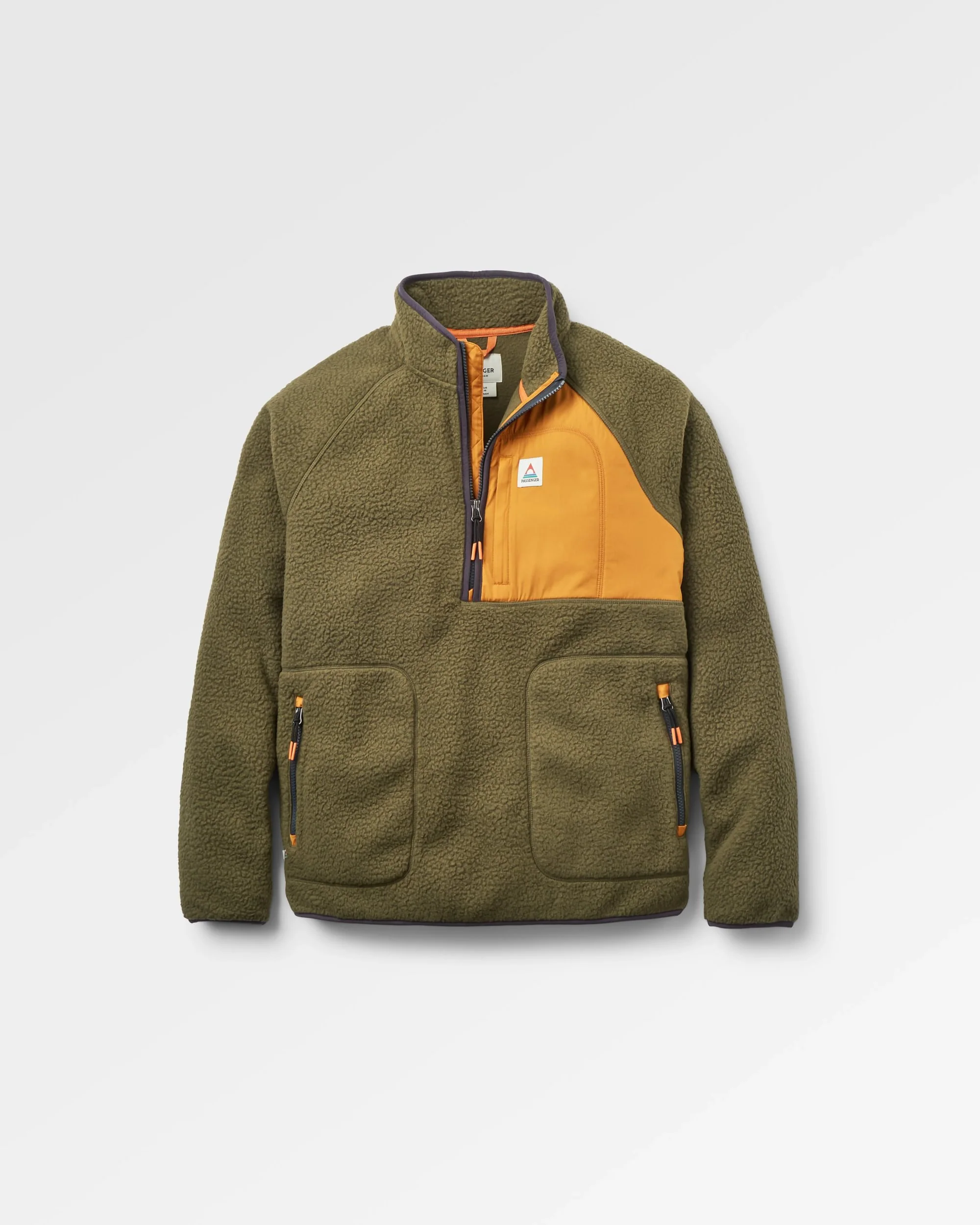 Offgrid 1/2 Zip Sherpa Fleece - Dark Olive - Image 2