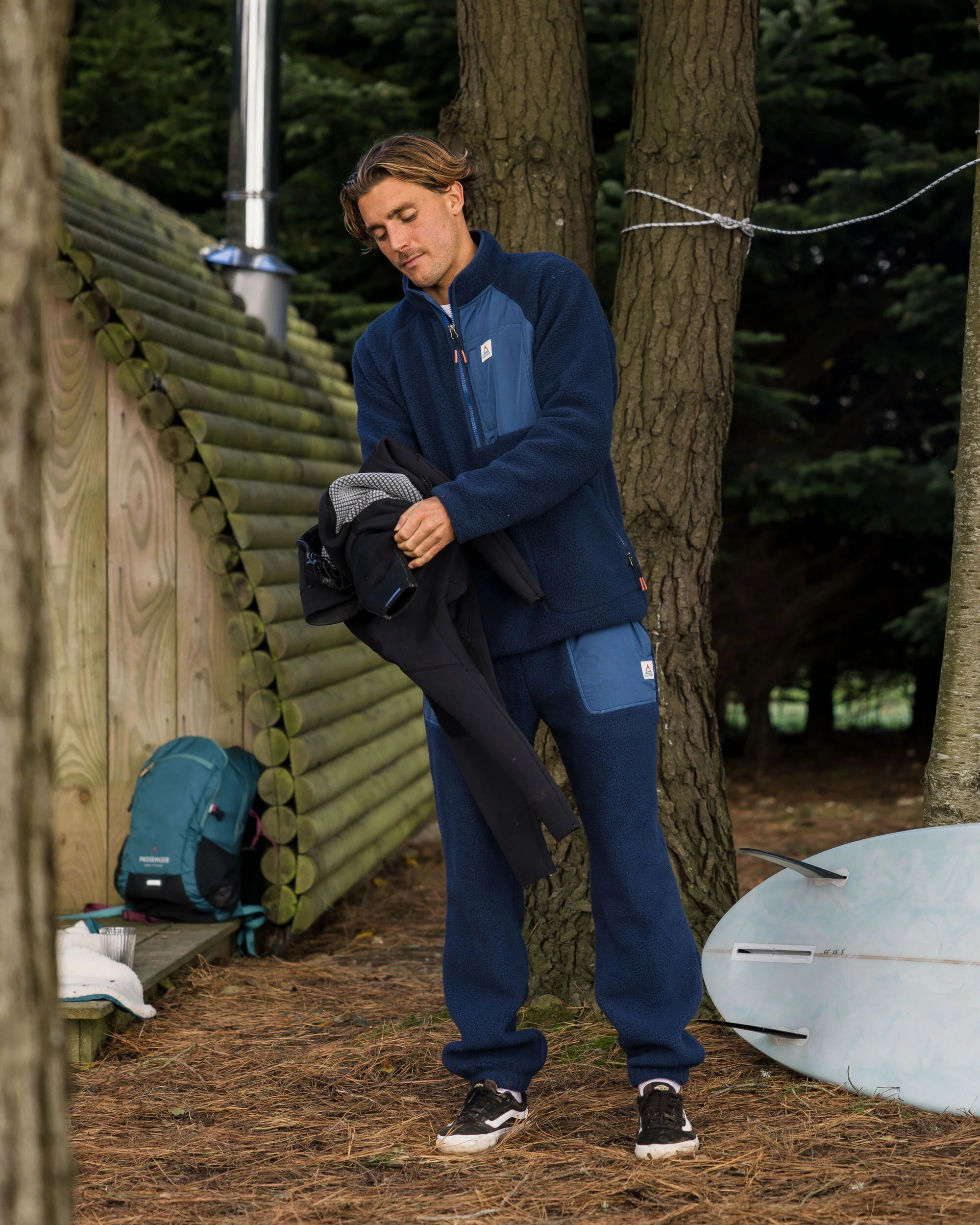 Offgrid Sherpa Fleece Jogger - Rich Navy - Image 4