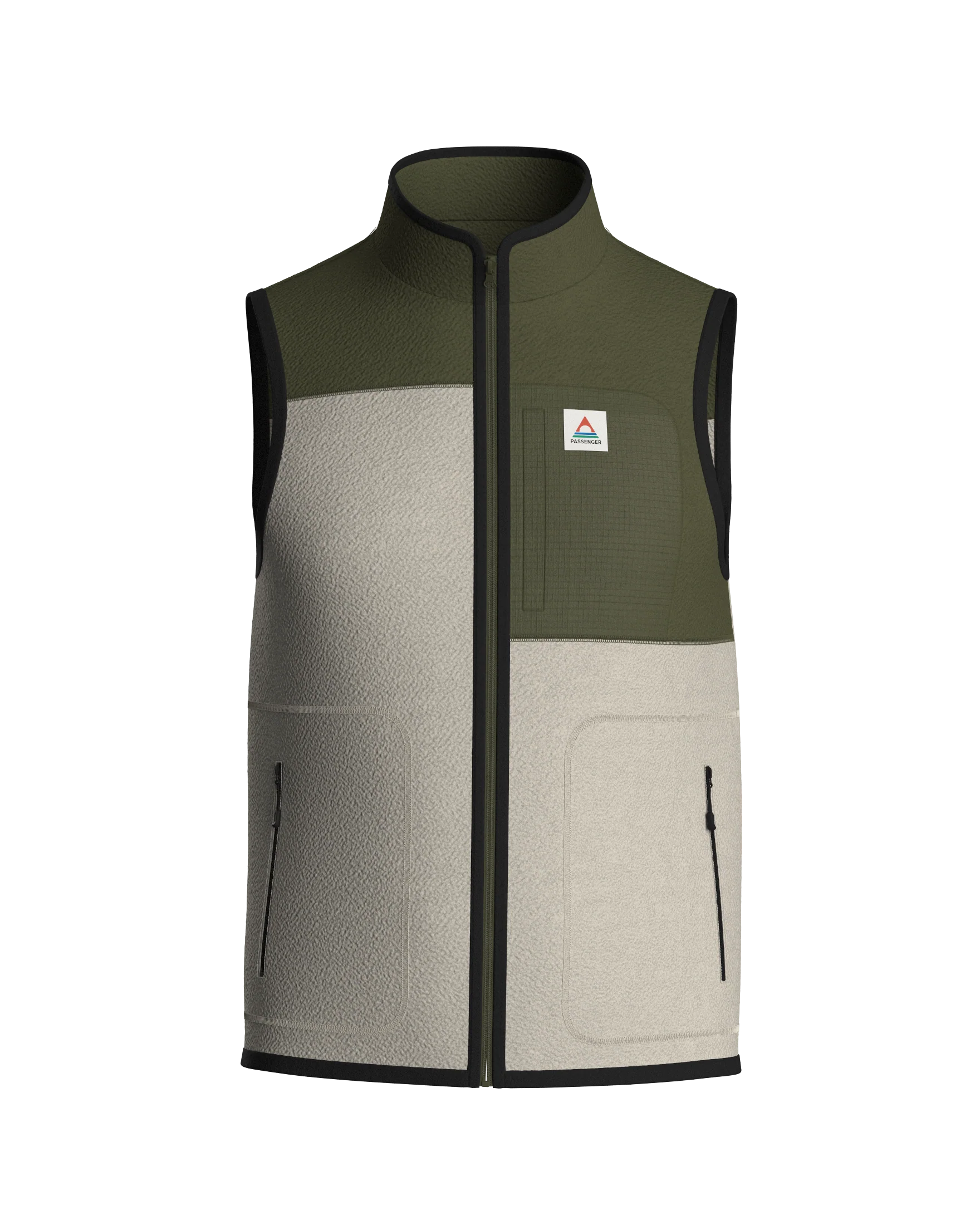 Offgrid Sherpa Fleece Vest - Oatmeal/Khaki - Image 11