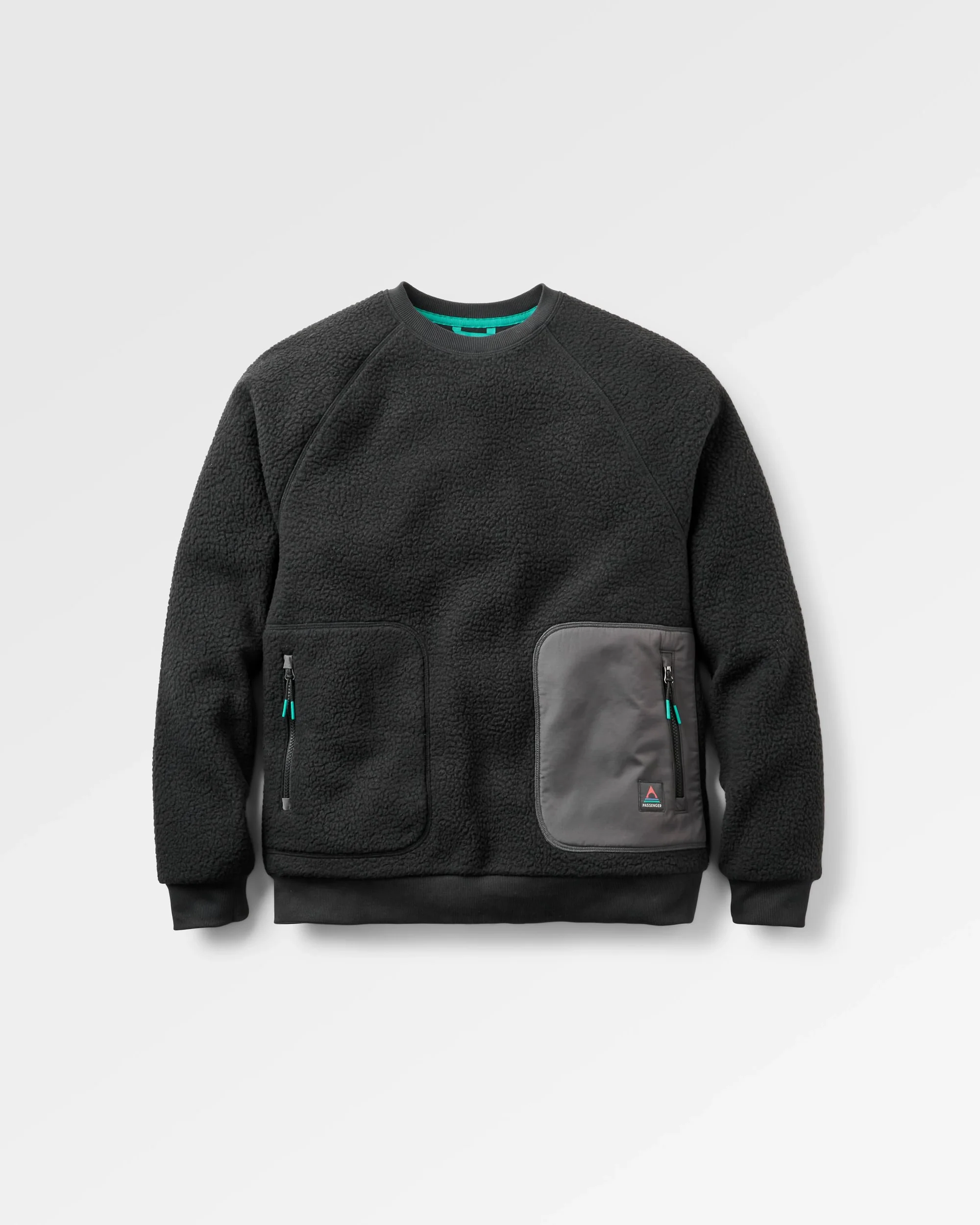 Offgrid Sherpa Crew Fleece - Black - Image 2