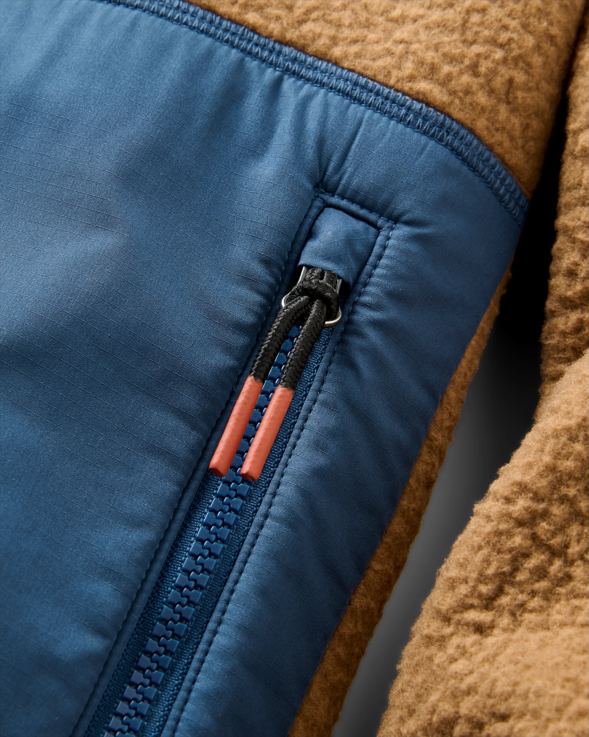 Offgrid Sherpa Crew Fleece - Caramel Brown - Image 4