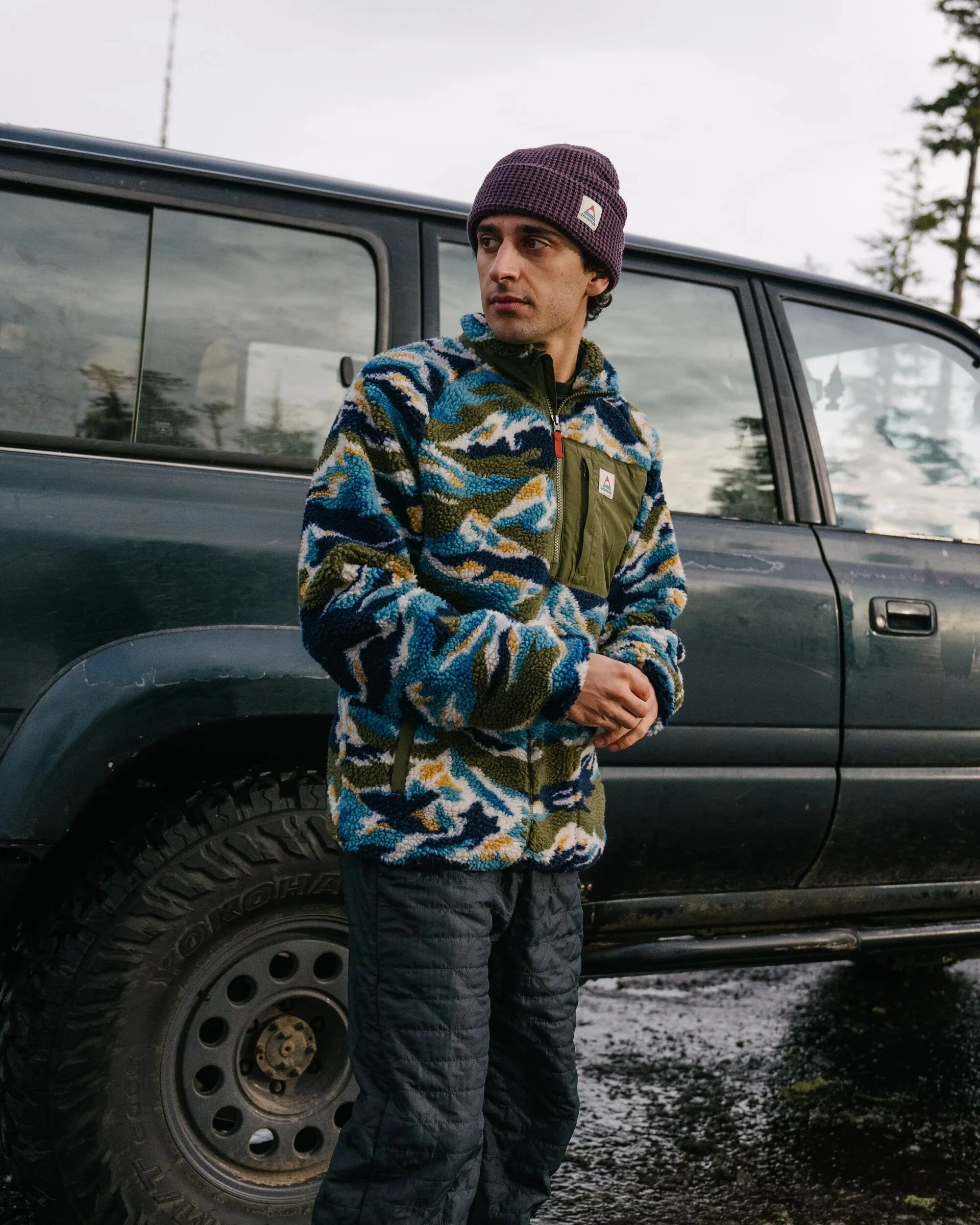 Offroad Sherpa 1/2 Zip Fleece - Mount Scenic Khaki - Image 3
