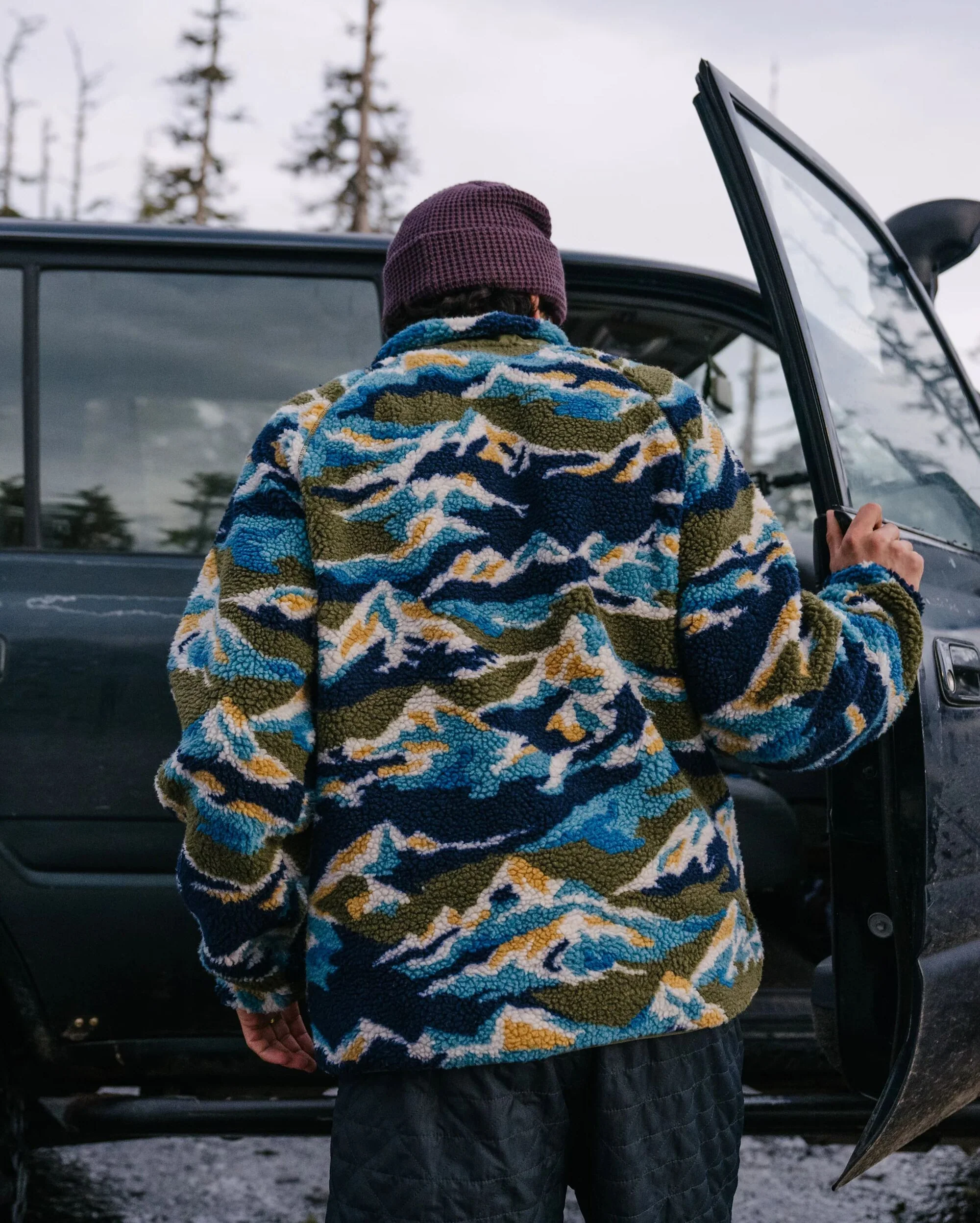 Offroad Sherpa 1/2 Zip Fleece - Mount Scenic Khaki - Image 4