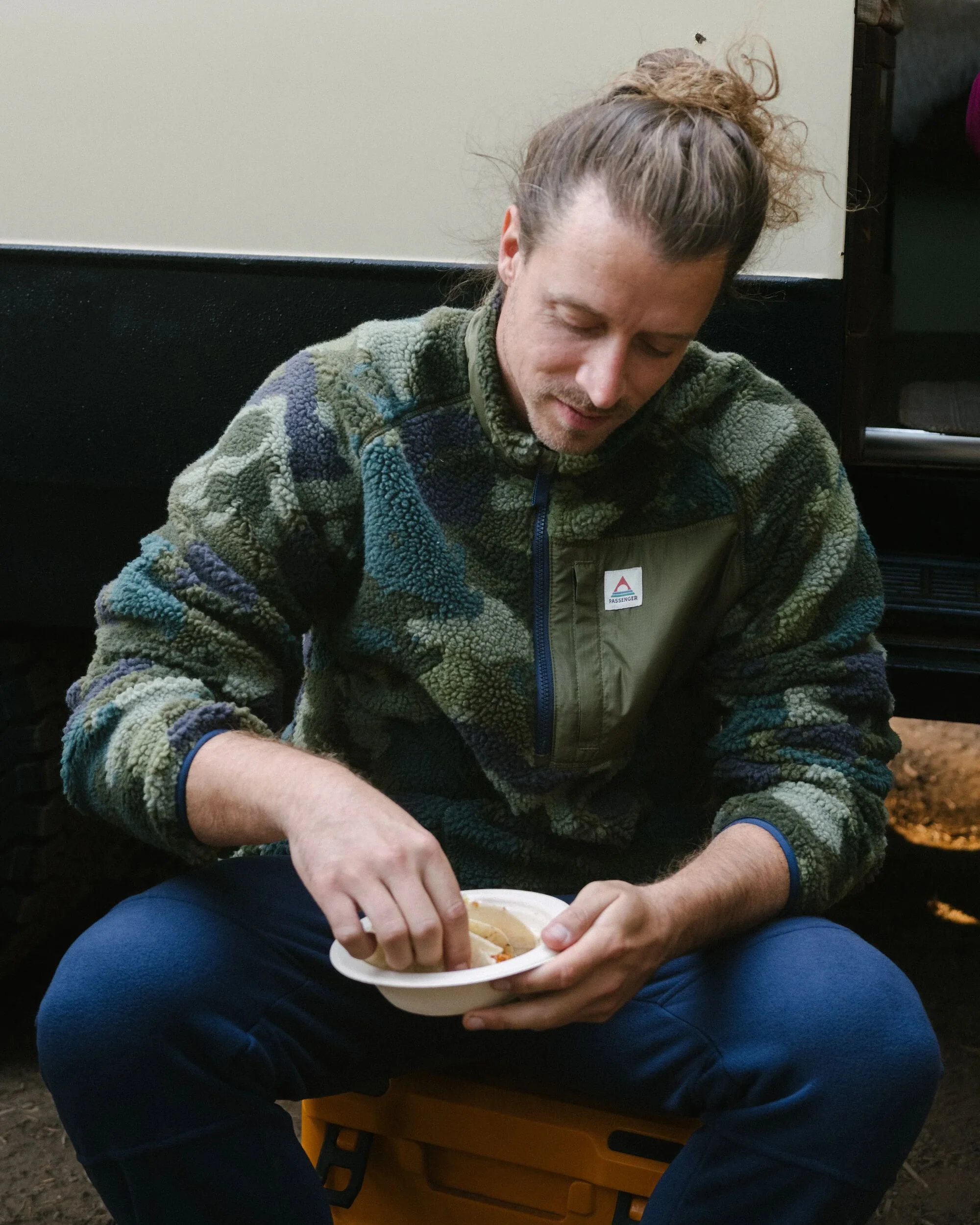 Offroad Sherpa 1/2 Zip Fleece - Alpine Camo Khaki - Image 4