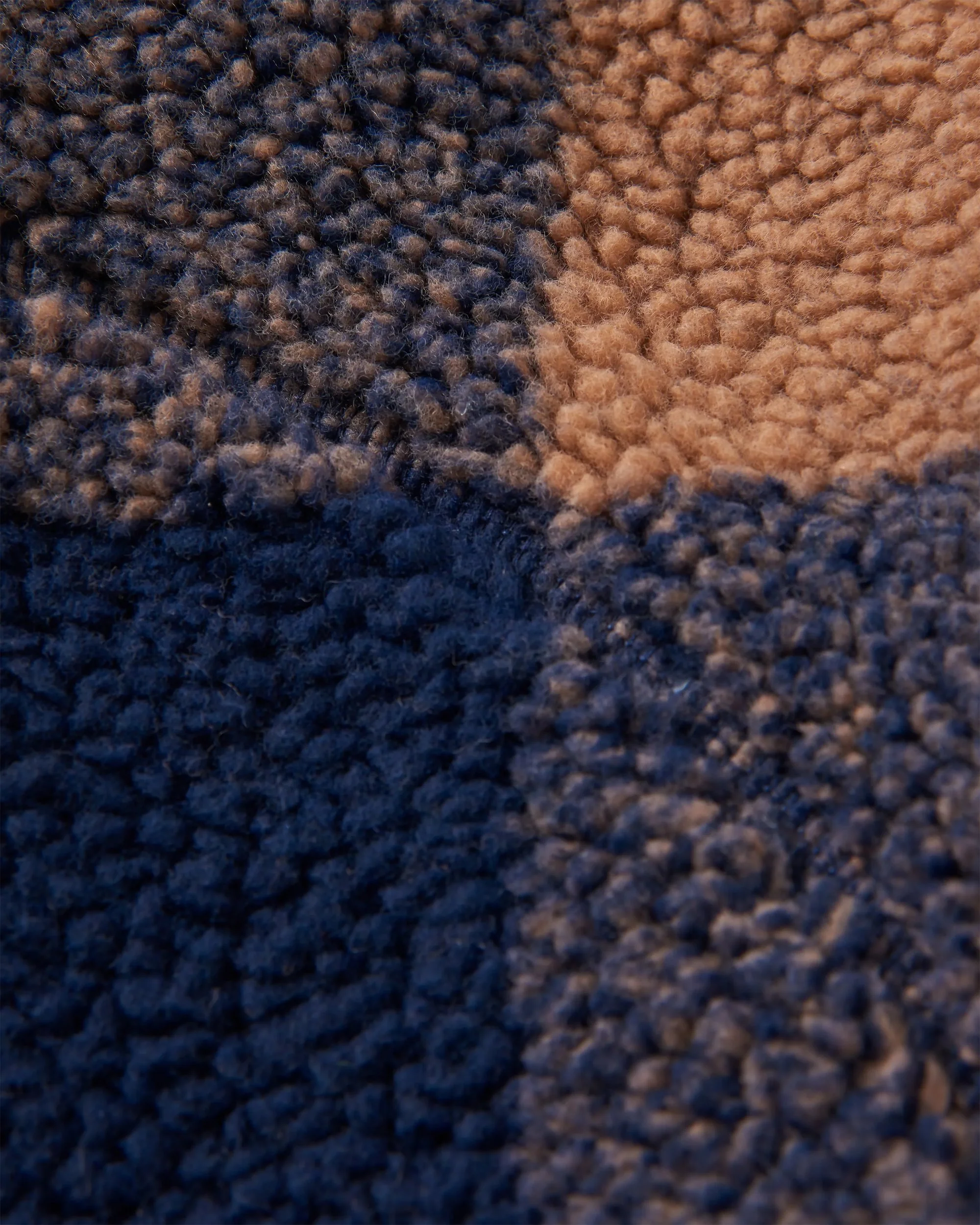 Offroad Sherpa 1/2 Zip Fleece - Toffee/Rich Navy Buffalo - Image 8