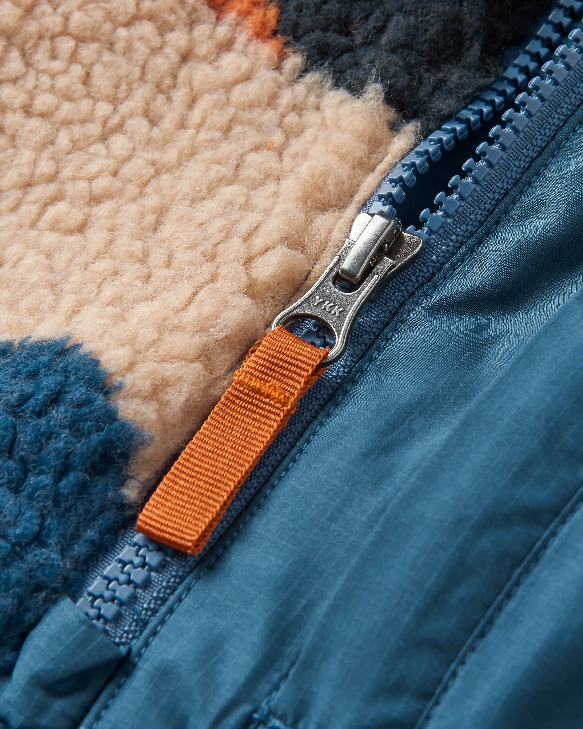 Offroad Sherpa 1/2 Zip Fleece - Vista Patchwork Dark Denim - Image 6