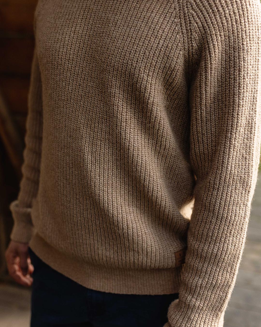 Offshore Knitted Jumper - Sand - Image 5