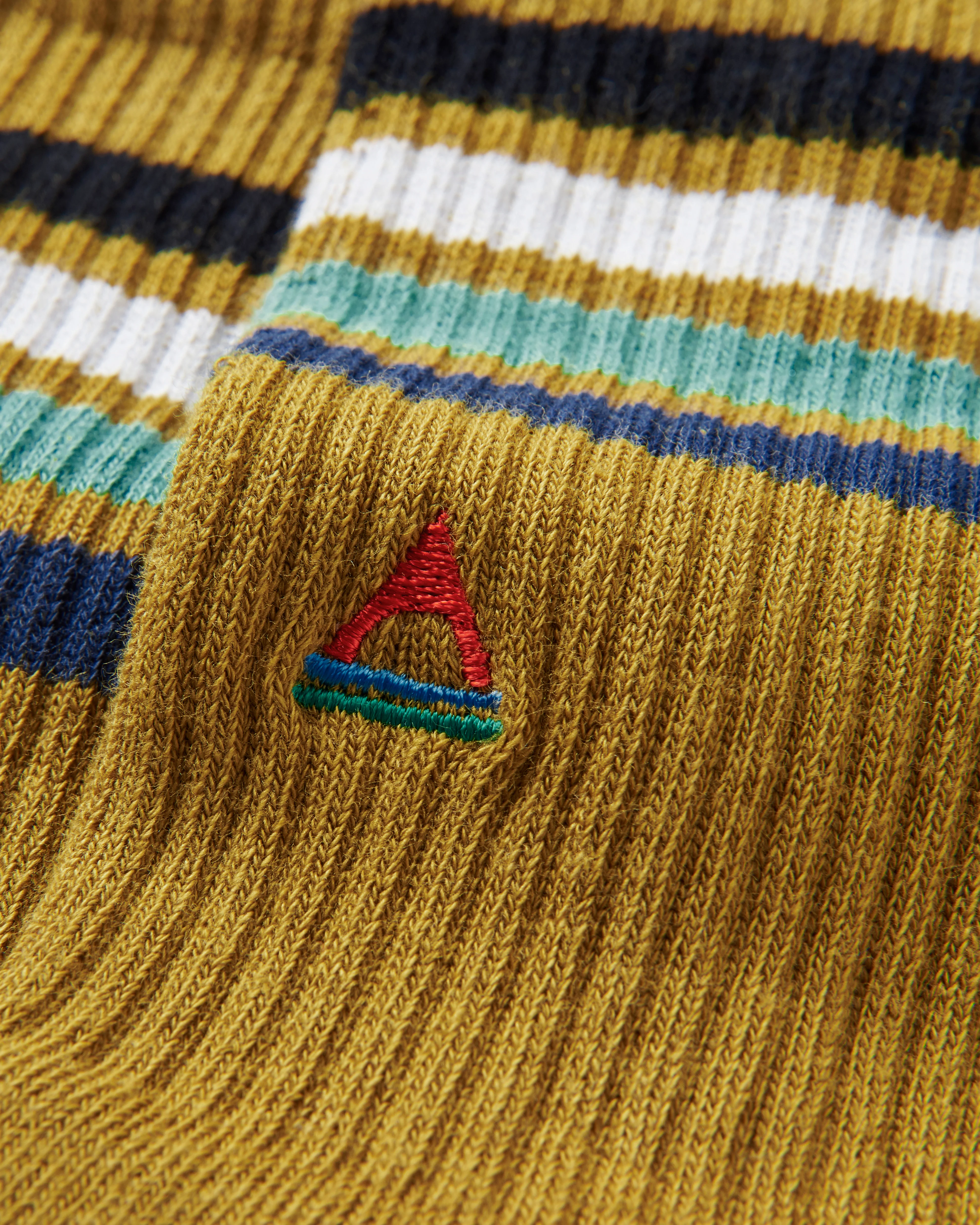 Classic Midweight Crew Socks - Mustard Yellow - Image 3