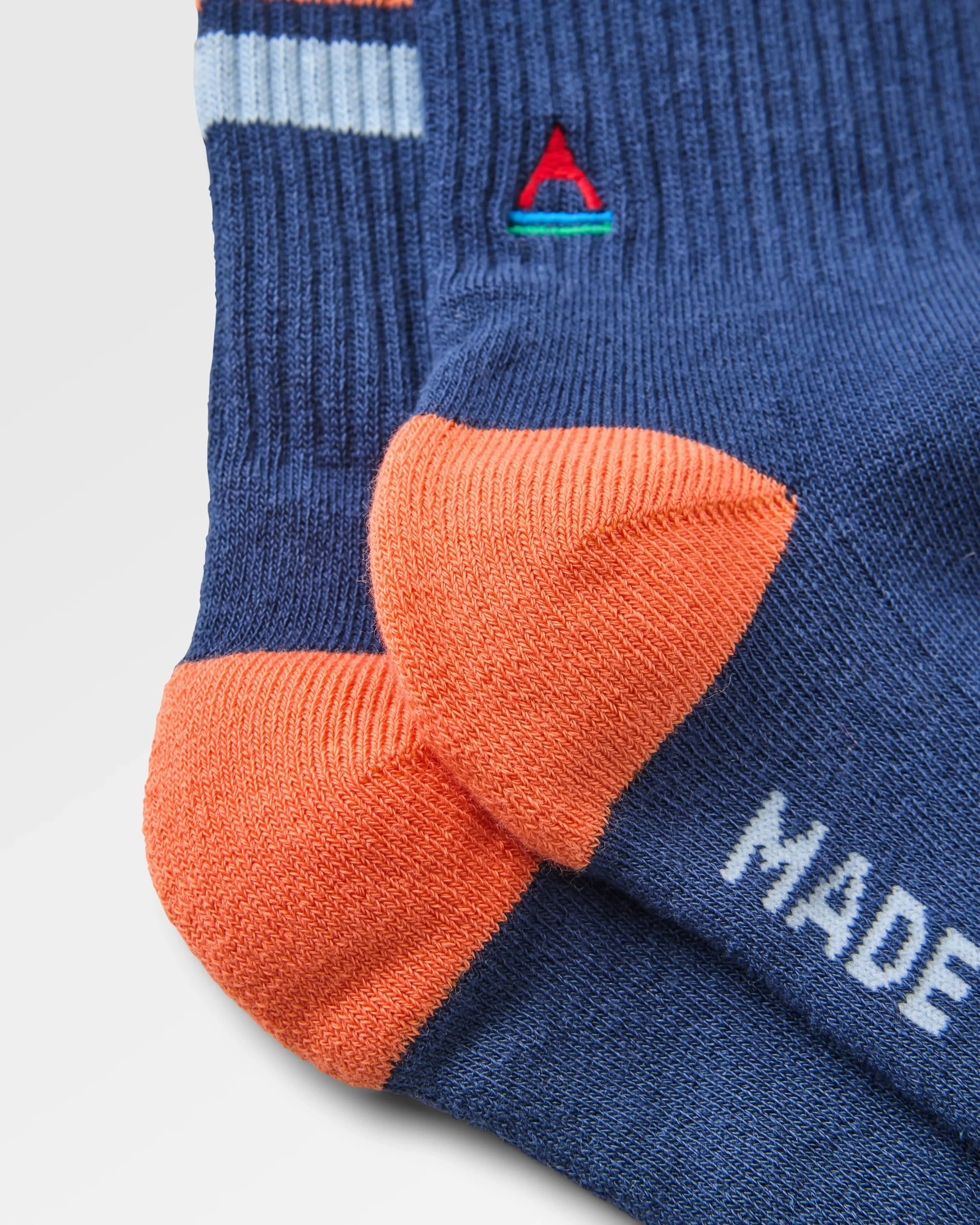 Classic Midweight Crew Socks - Rich Navy - Image 3