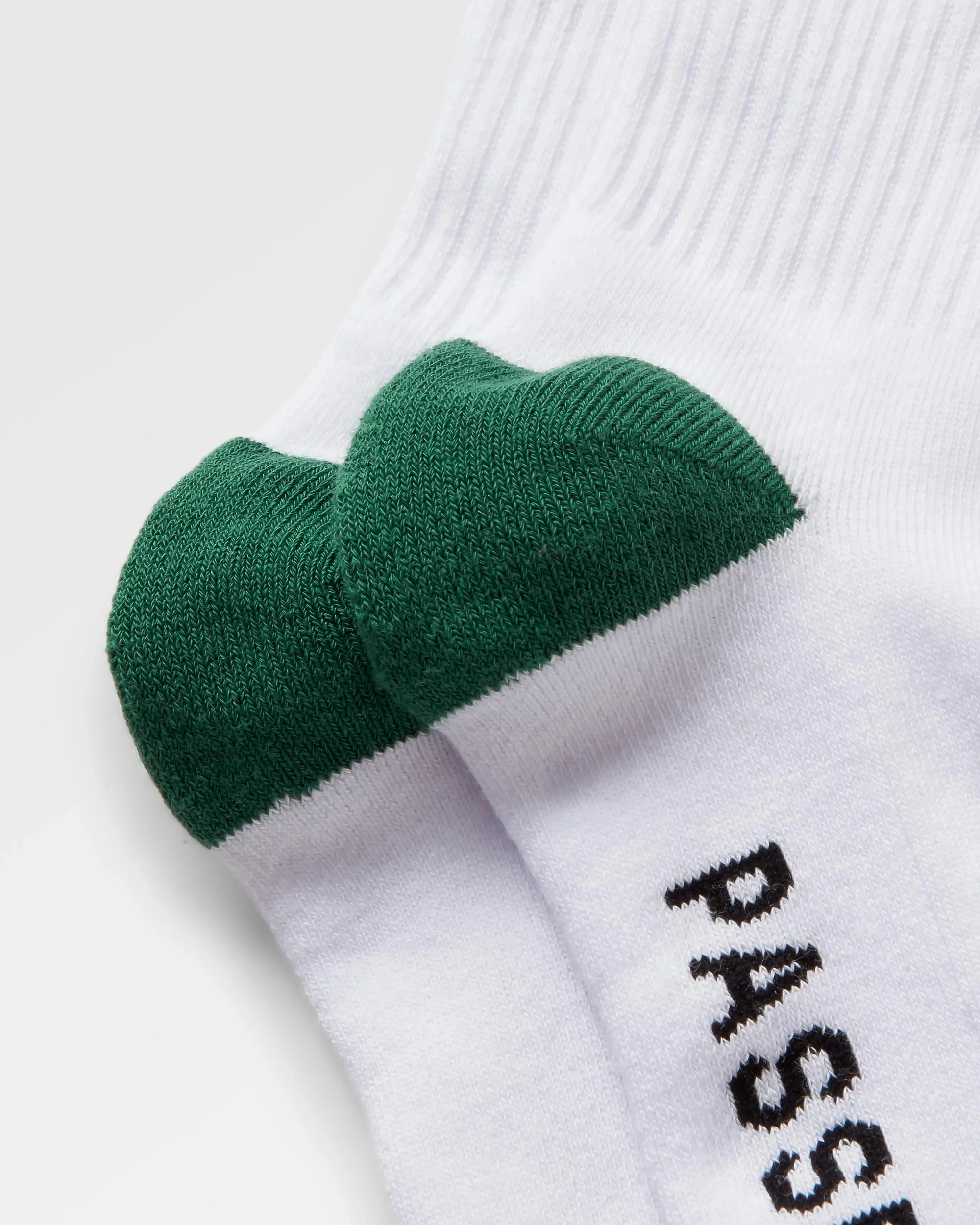 Classic Midweight Crew Socks - White/Greenlake - Image 5