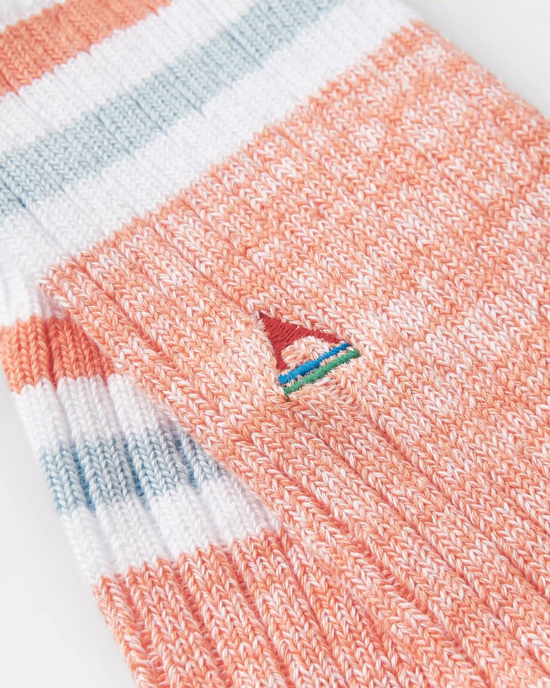 Organic Mid-weight Rib Socks - Apricot - Image 2
