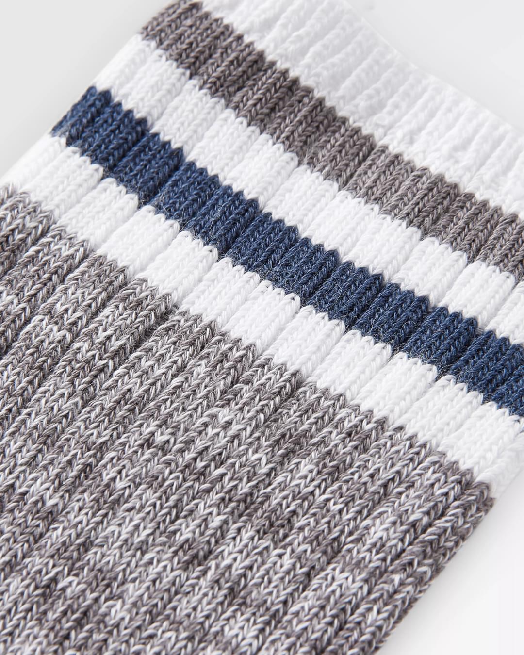 Organic Mid-weight Rib Socks - Grey Marl - Image 3