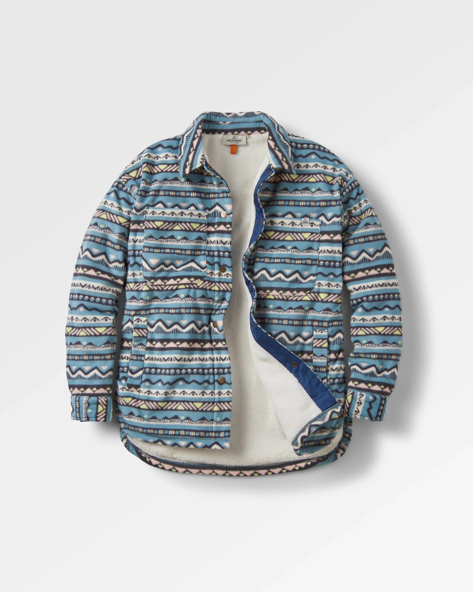 Orion Sherpa-Lined Polar Fleece Shirt - Mountain Geo Arctic - Image 2