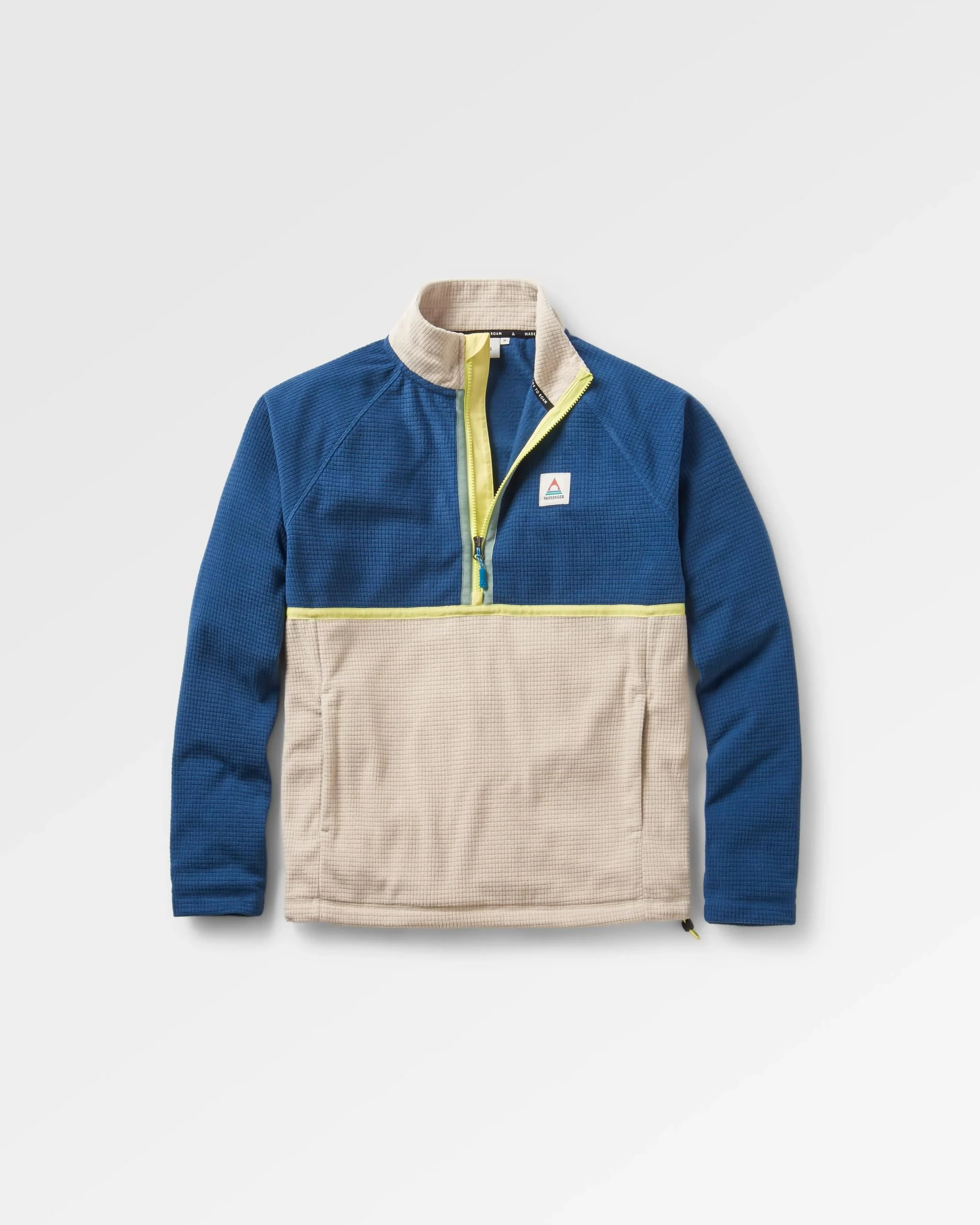 Overlook Grid Polar Fleece - Dark Denim/Pebble Grey
