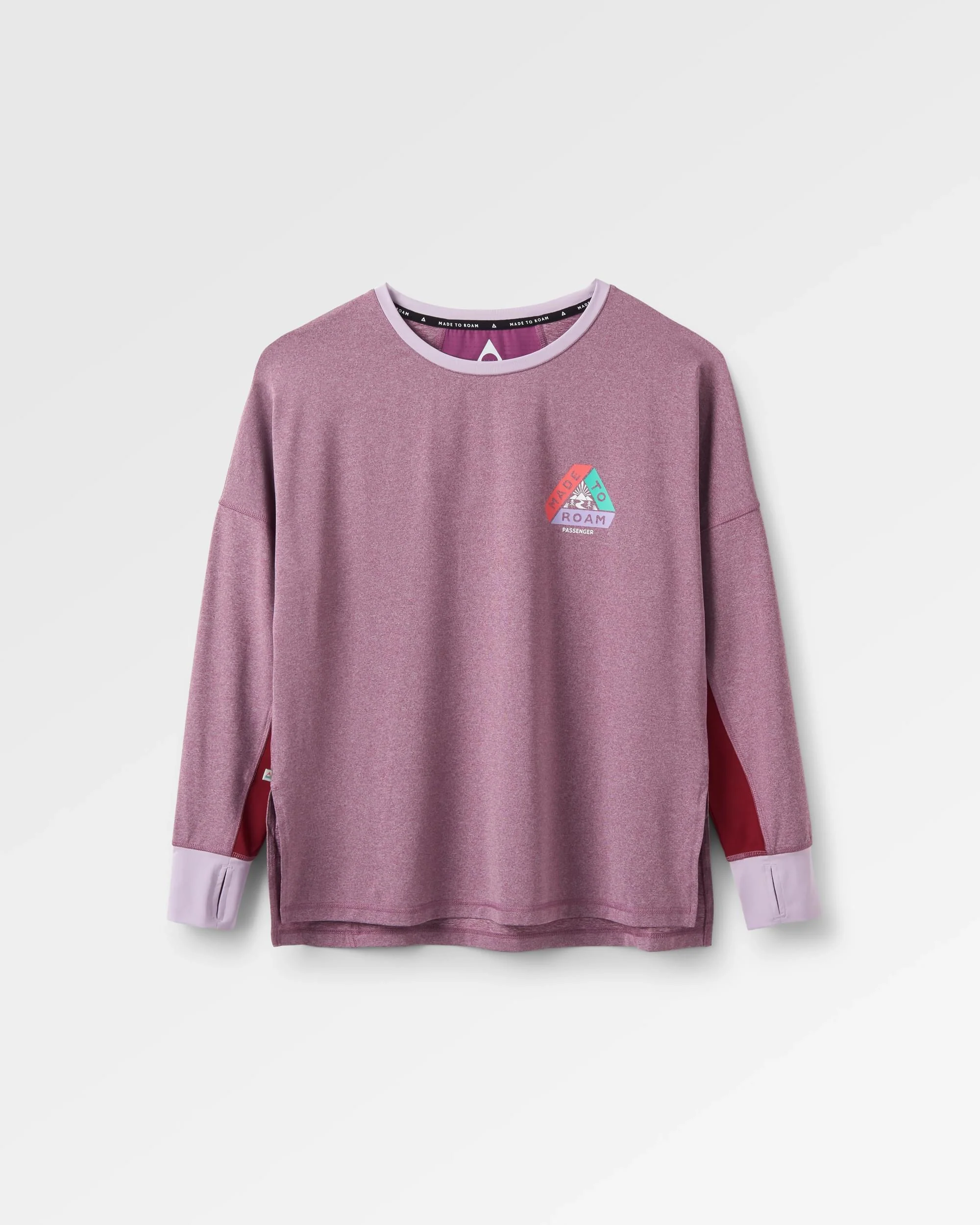 Pacifica Active LS Top - Berry Marl - Image 3