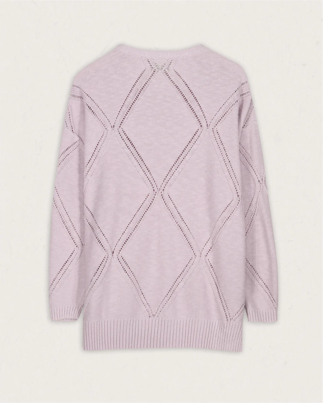 Palm Organic Oversized Knitted Jumper - Orchid Hush - Image 6