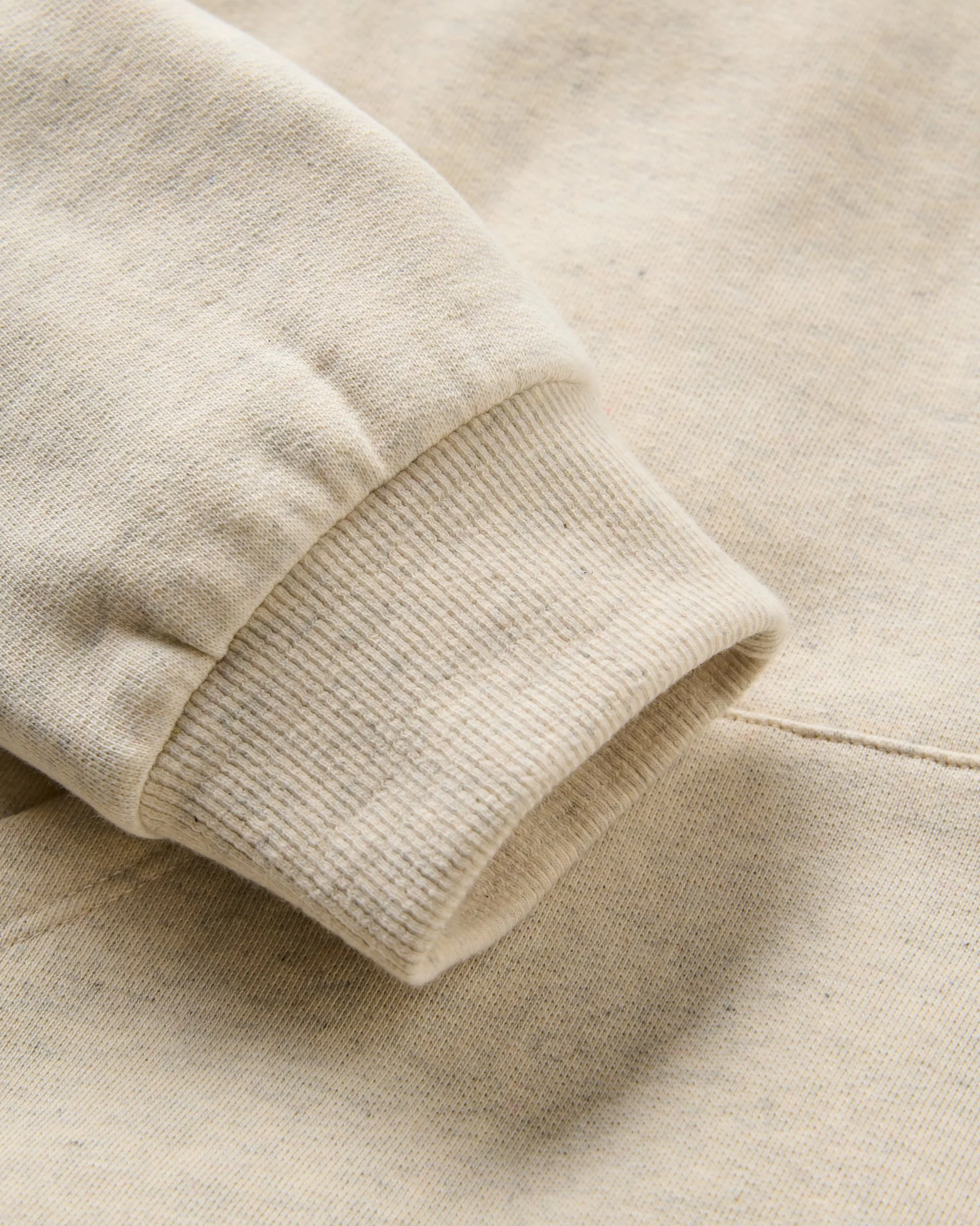Patch Organic Cotton Hoodie - Milky Marl - Image 7