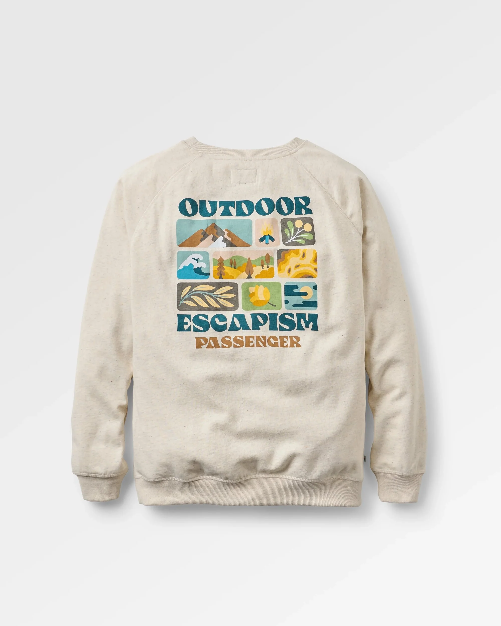 Patch Sweatshirt - Milky Marl - Image 2