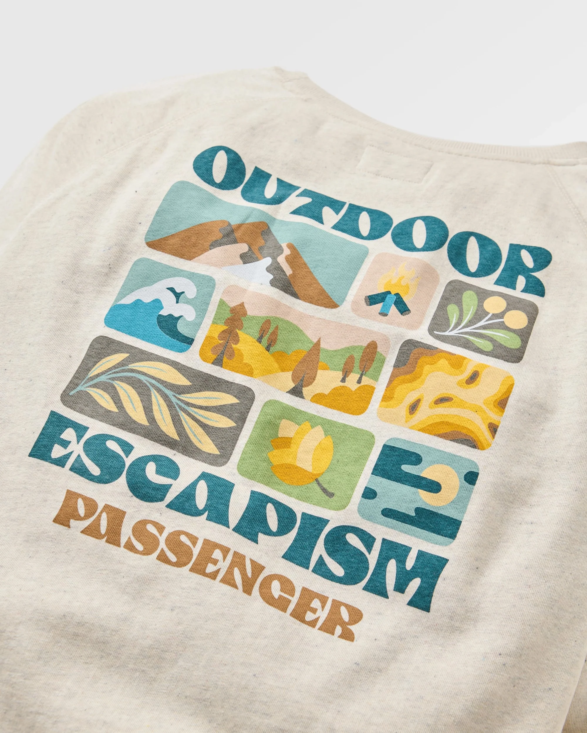 Patch Sweatshirt - Milky Marl - Image 6
