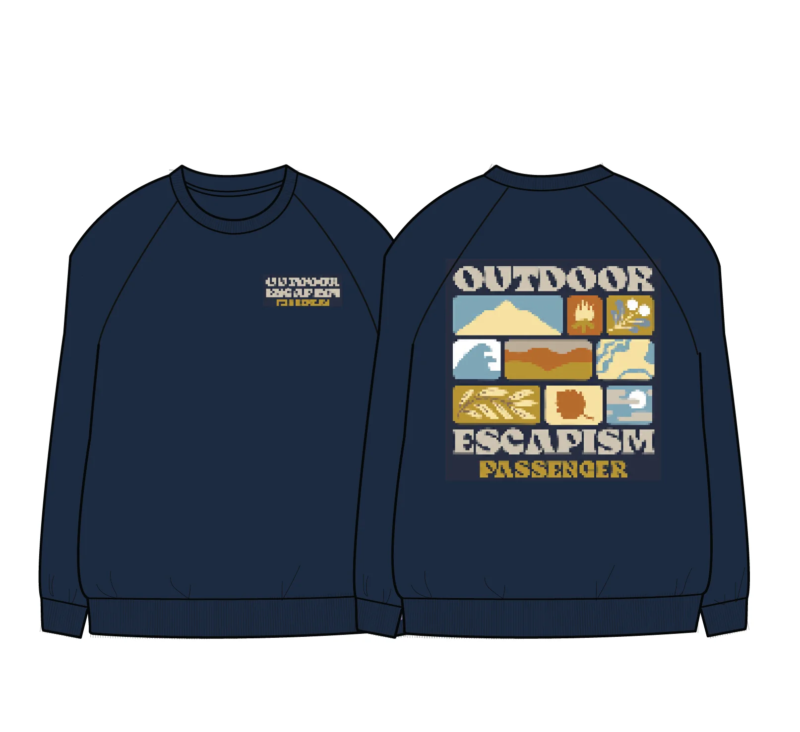 Patch Sweatshirt - Rich Navy - Image 7