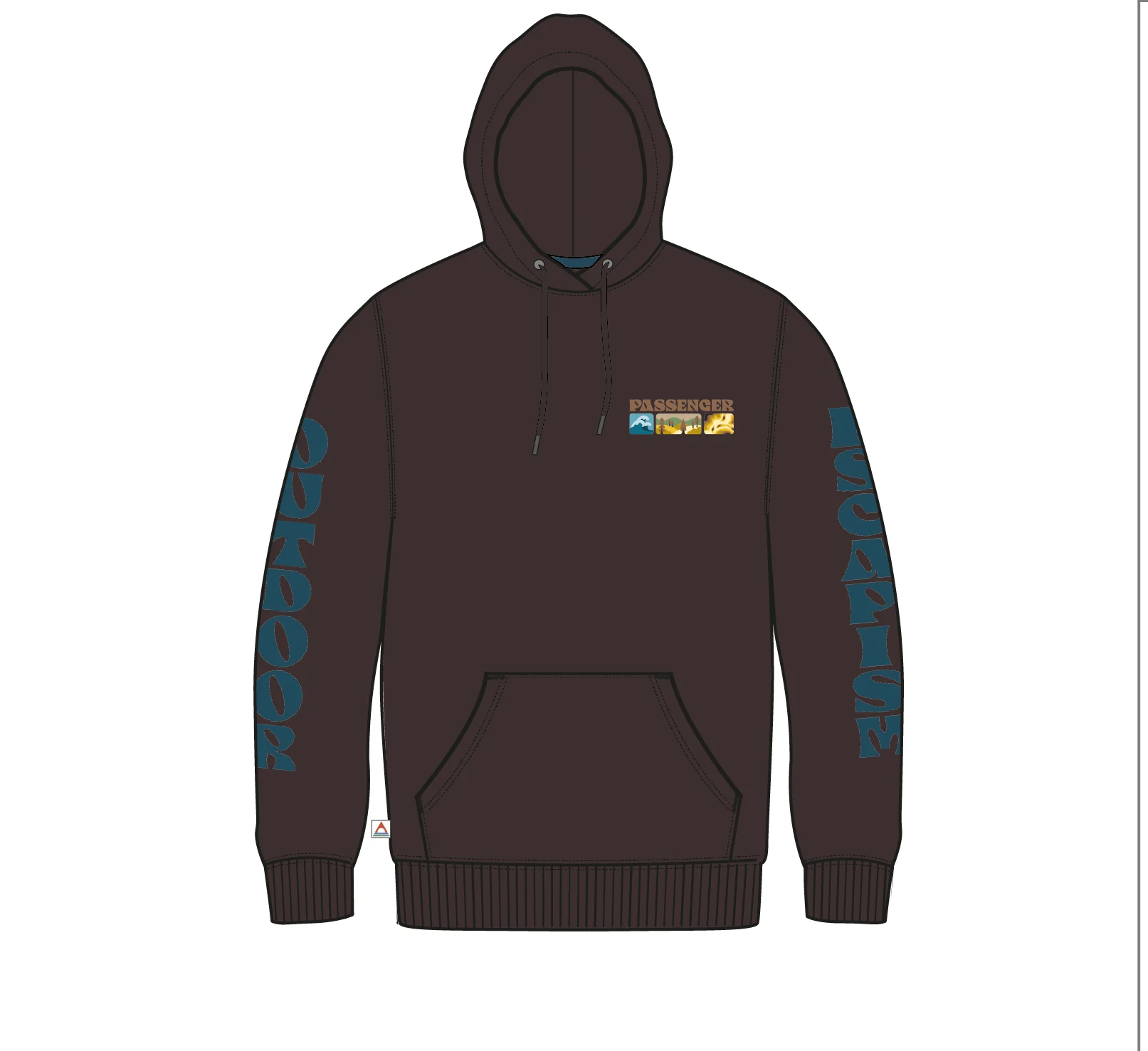 Patches Hoodie - Espresso - Image 8