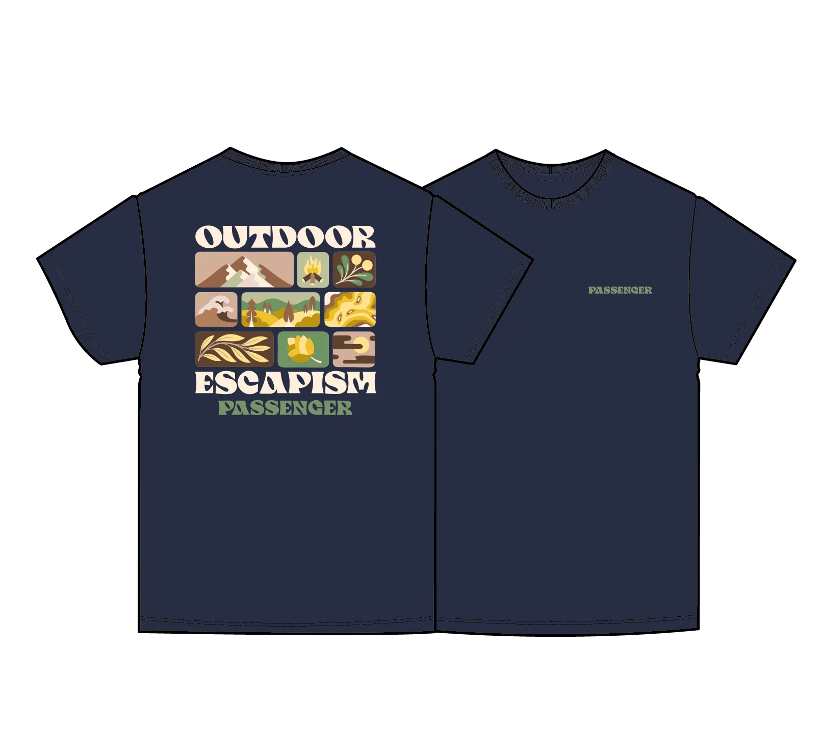 Patches T-Shirt - Rich Navy - Image 6