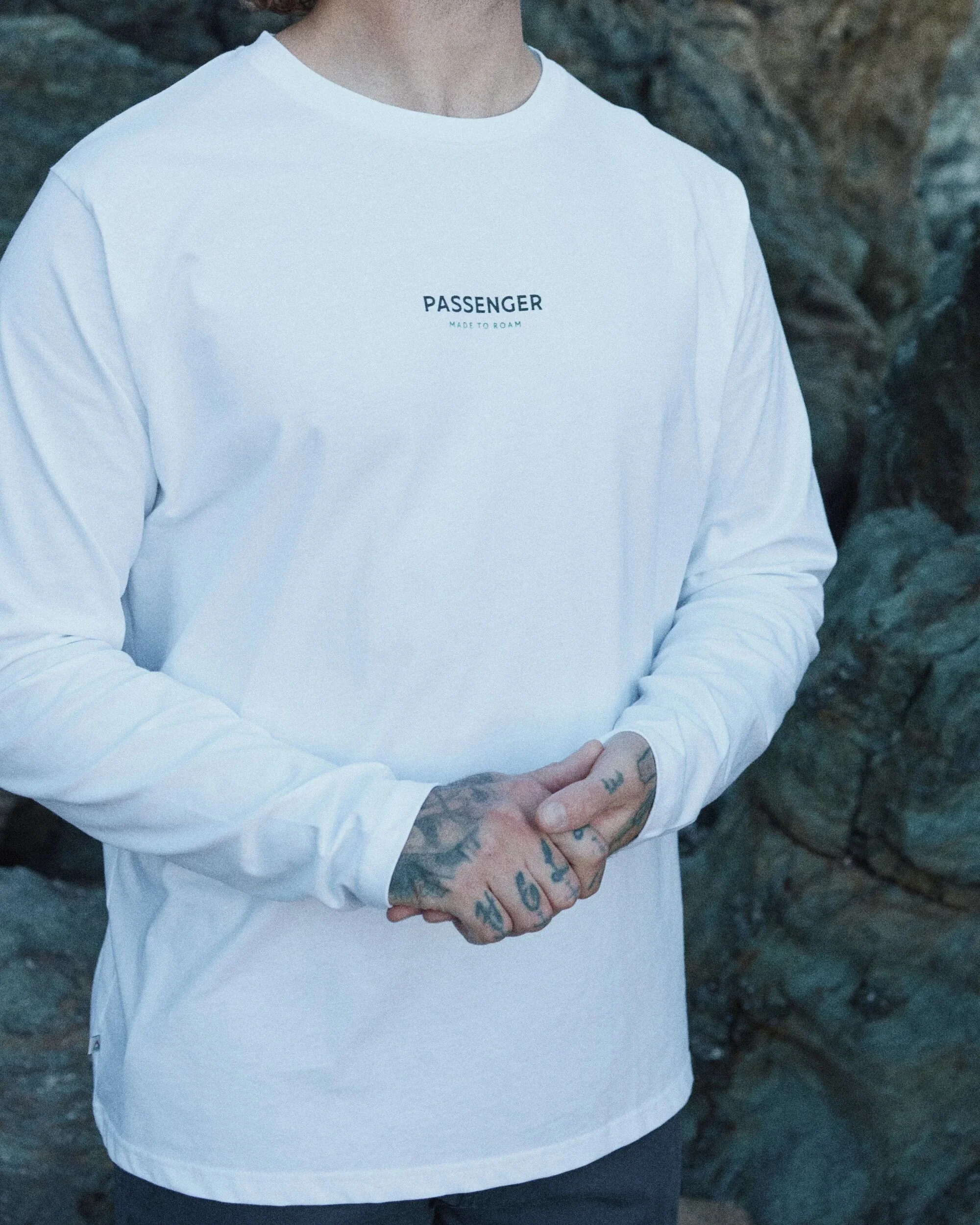 Phoenix Organic Cotton LS T-Shirt - White - Image 3