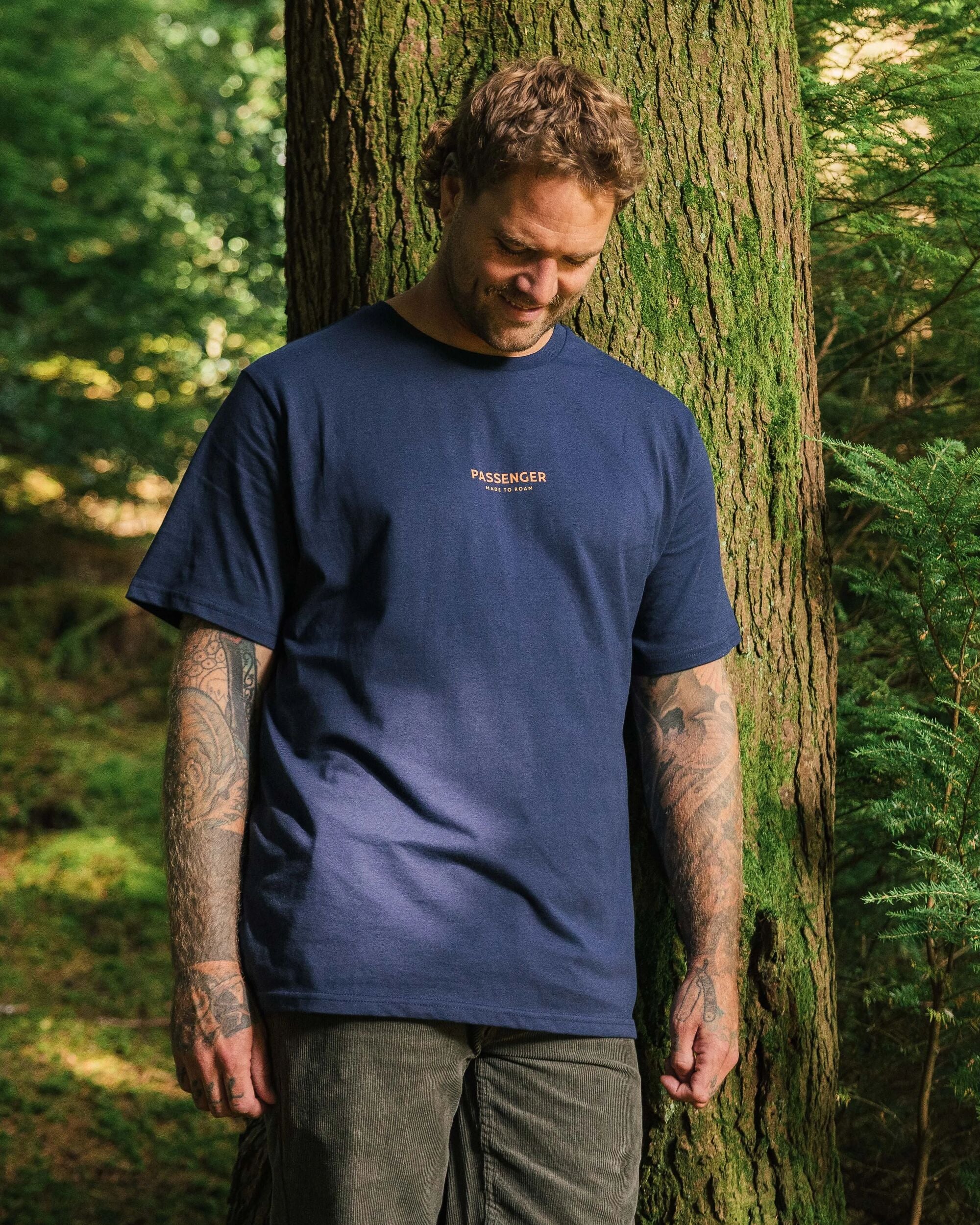 Phoenix Organic Cotton T-Shirt - Rich Navy - Image 10
