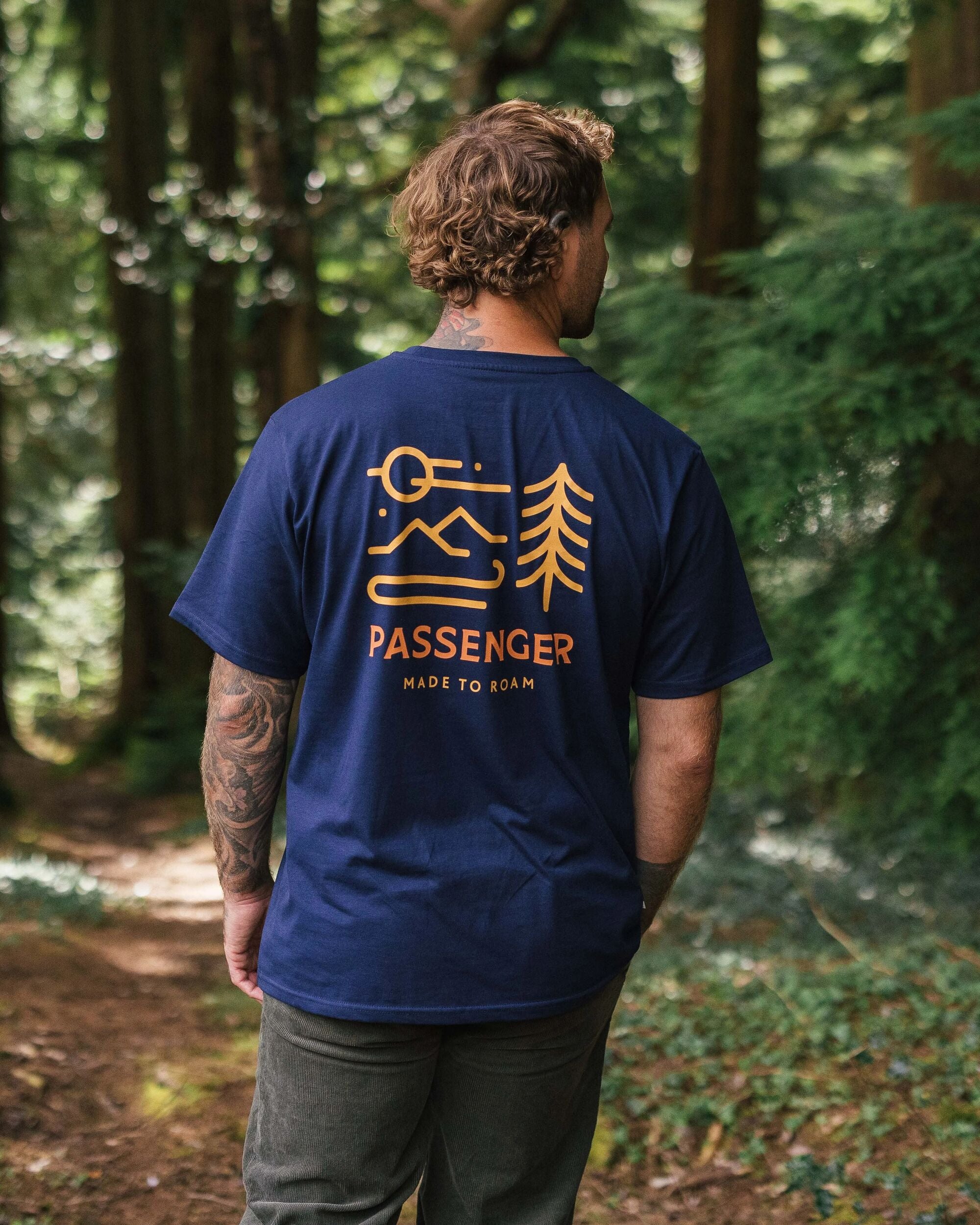 Phoenix Organic Cotton T-Shirt - Rich Navy - Image 12