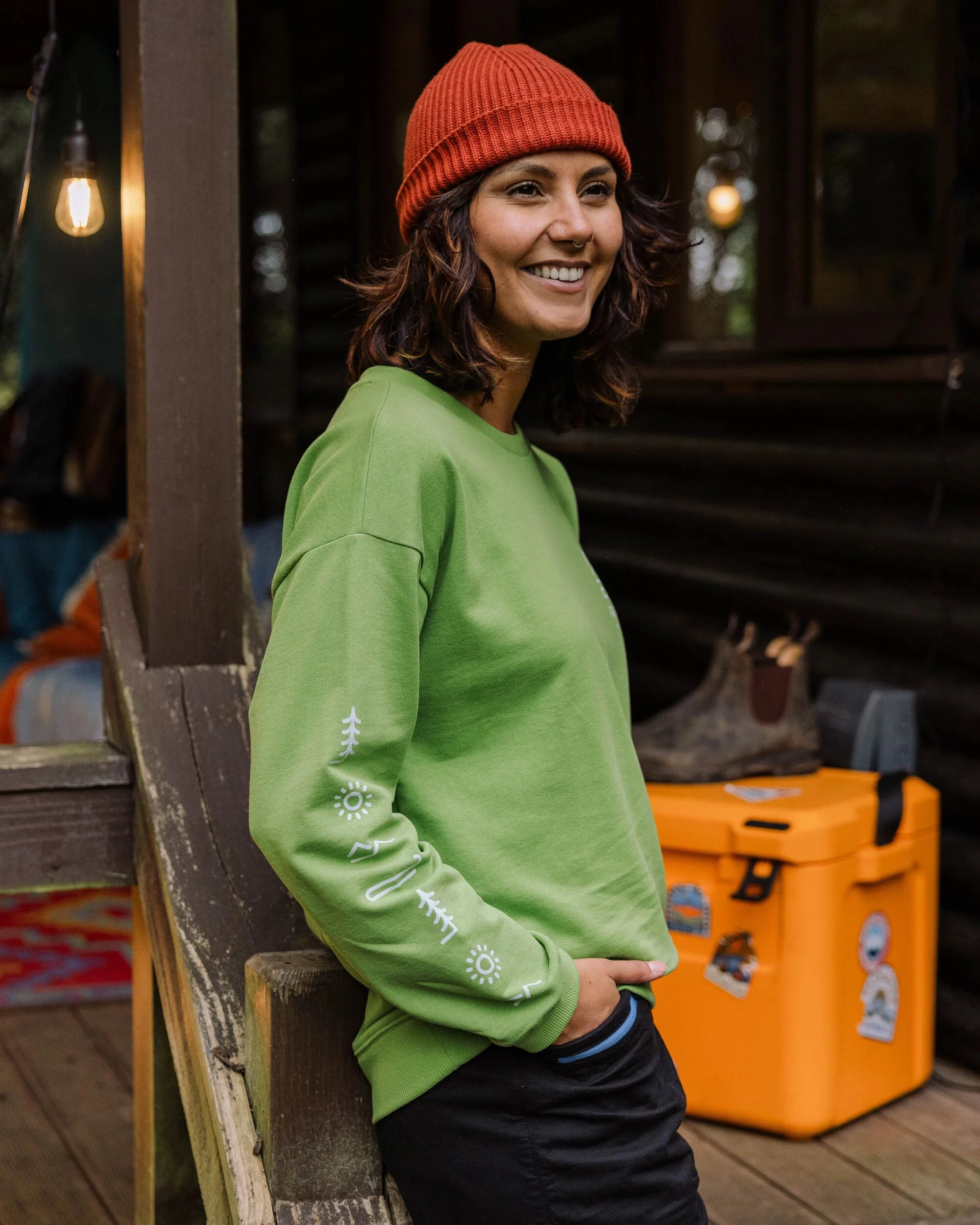 Phoenix Oversized Sweatshirt - Pear Green - Image 3