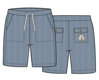 Pine Cord Shorts - Washed Denim - Image 10