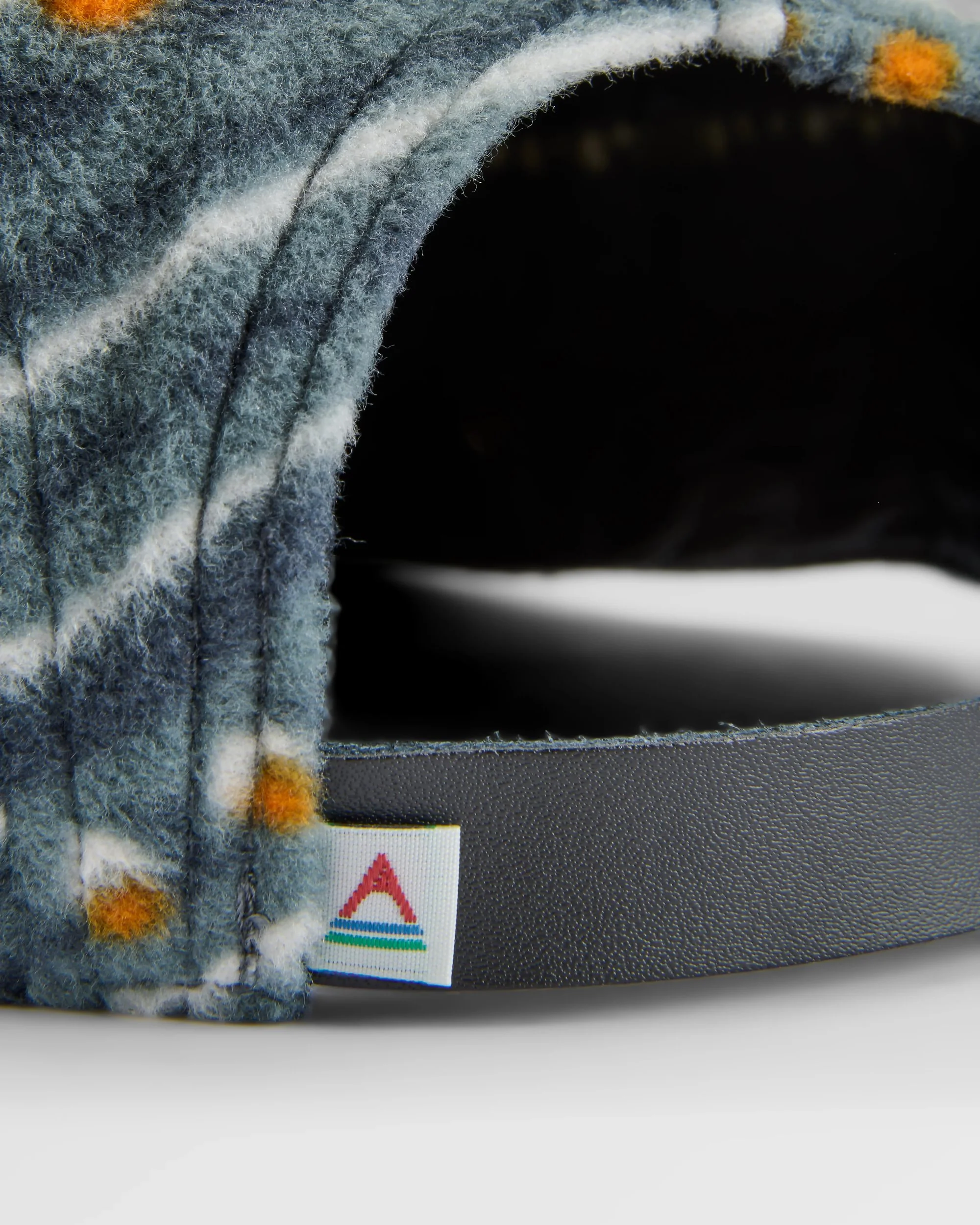 Pine Polar Fleece 5 Panel Cap - Geo Track Storm Grey - Image 3