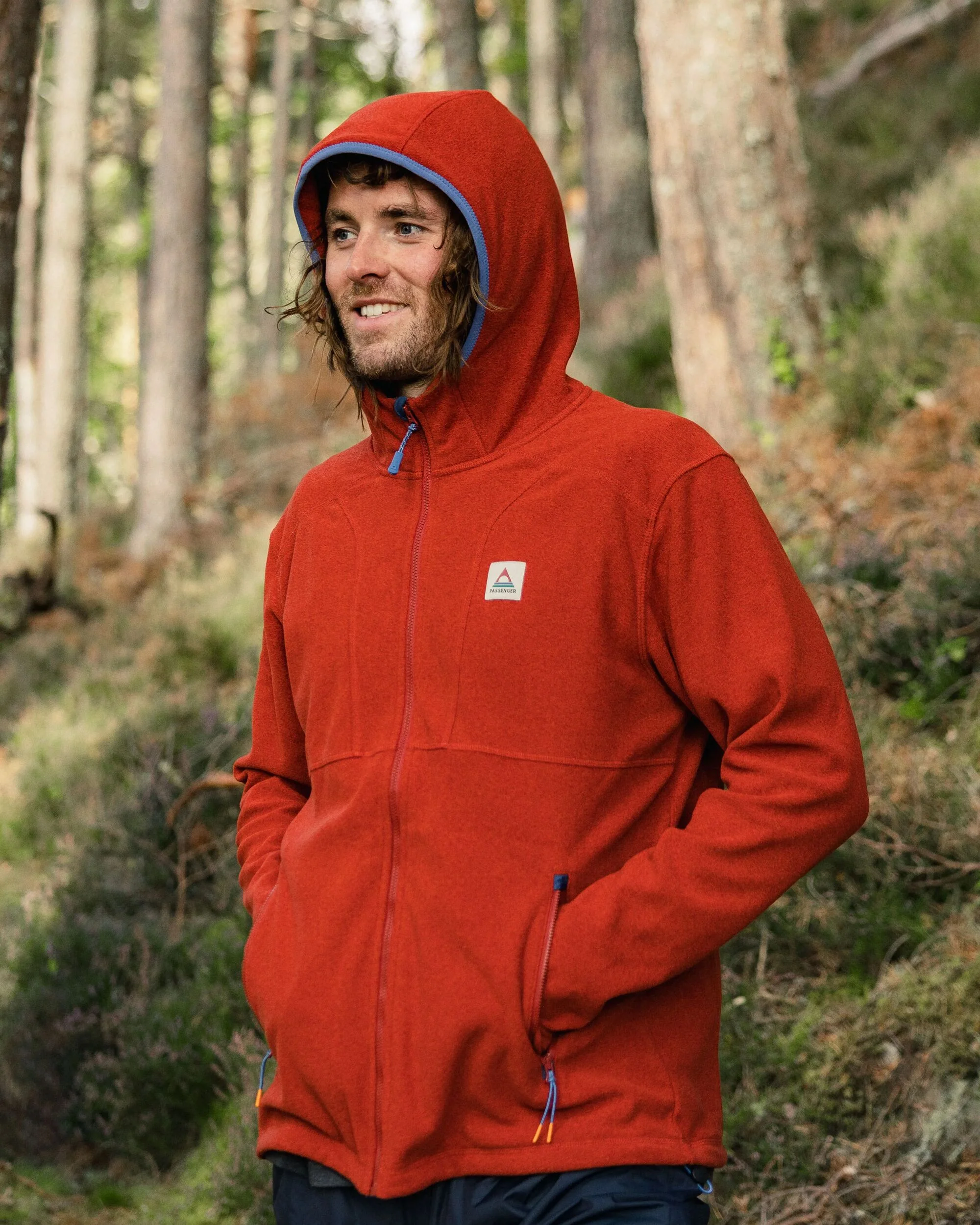 Pinegrove Polartec® Fleece Hoodie - Red Ochre - Image 5