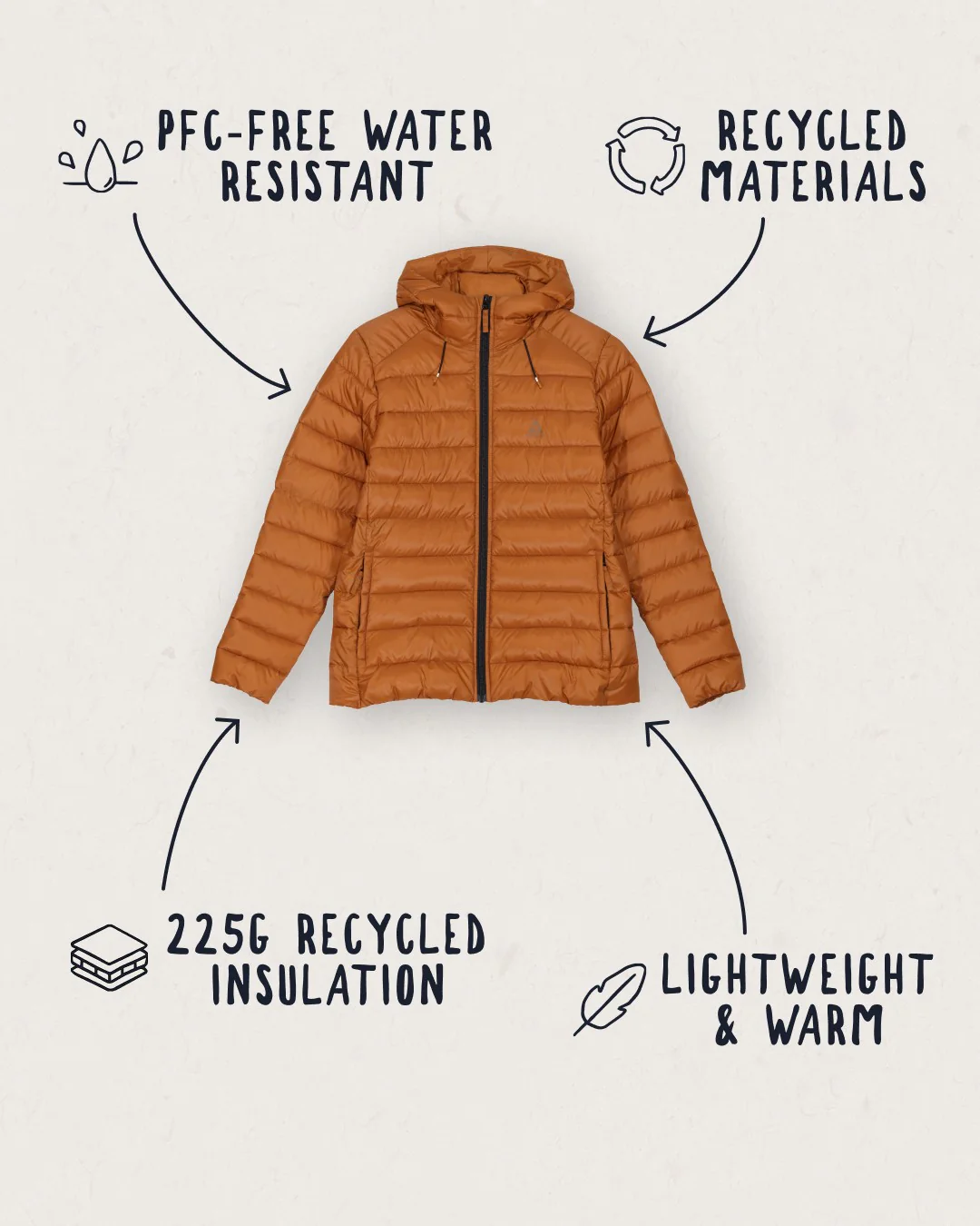 Pow Insulated Jacket - Glazed Ginger - Image 3