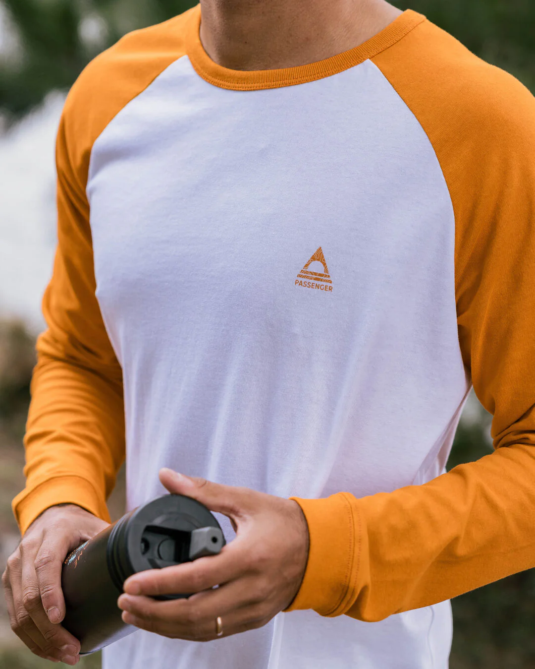 Purpose LS T-Shirt - Sunrise Orange/White - Image 6