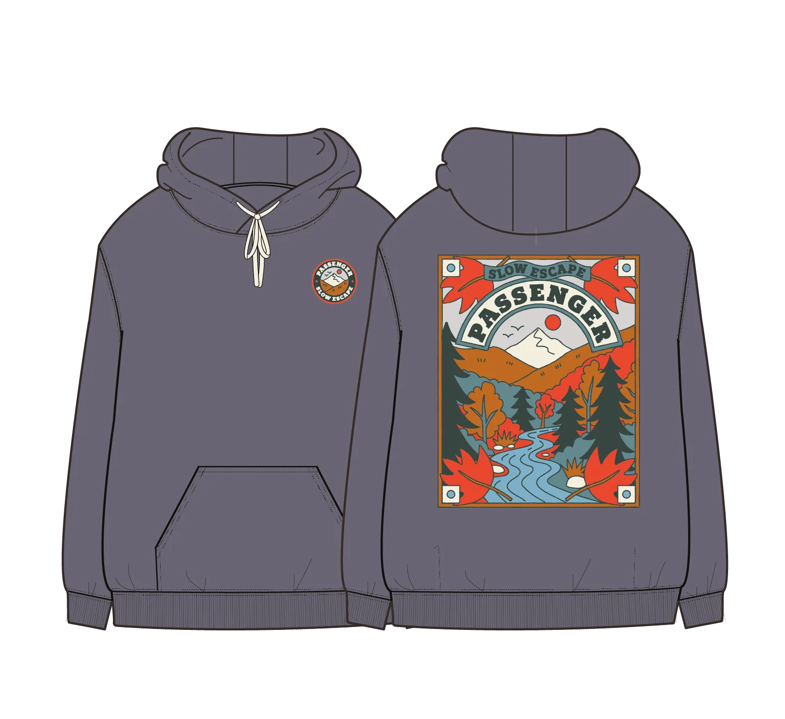 Rambling Hoodie - Charcoal - Image 9