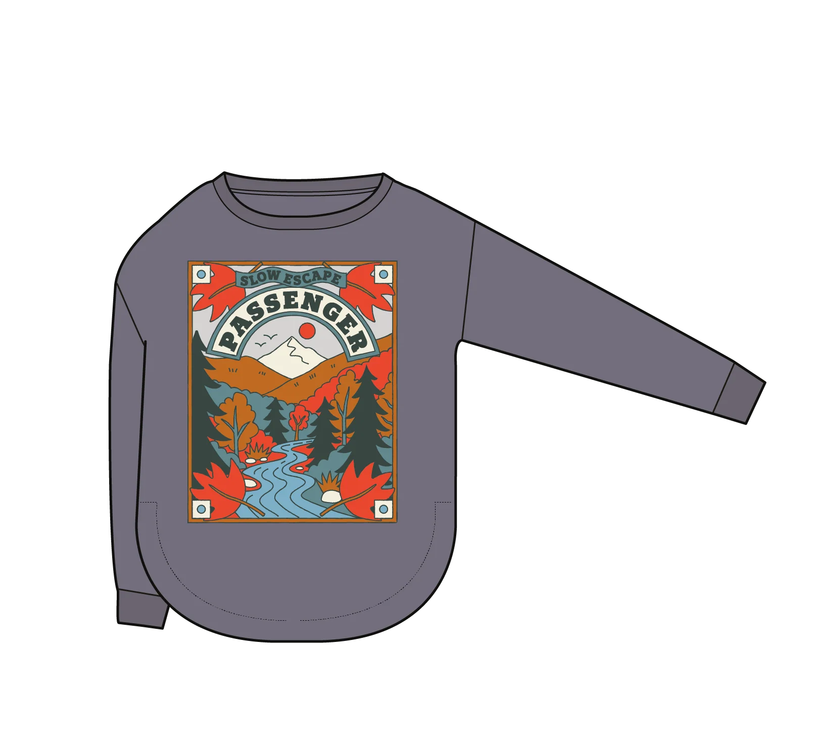 Rambling LS T-Shirt - Charcoal - Image 6