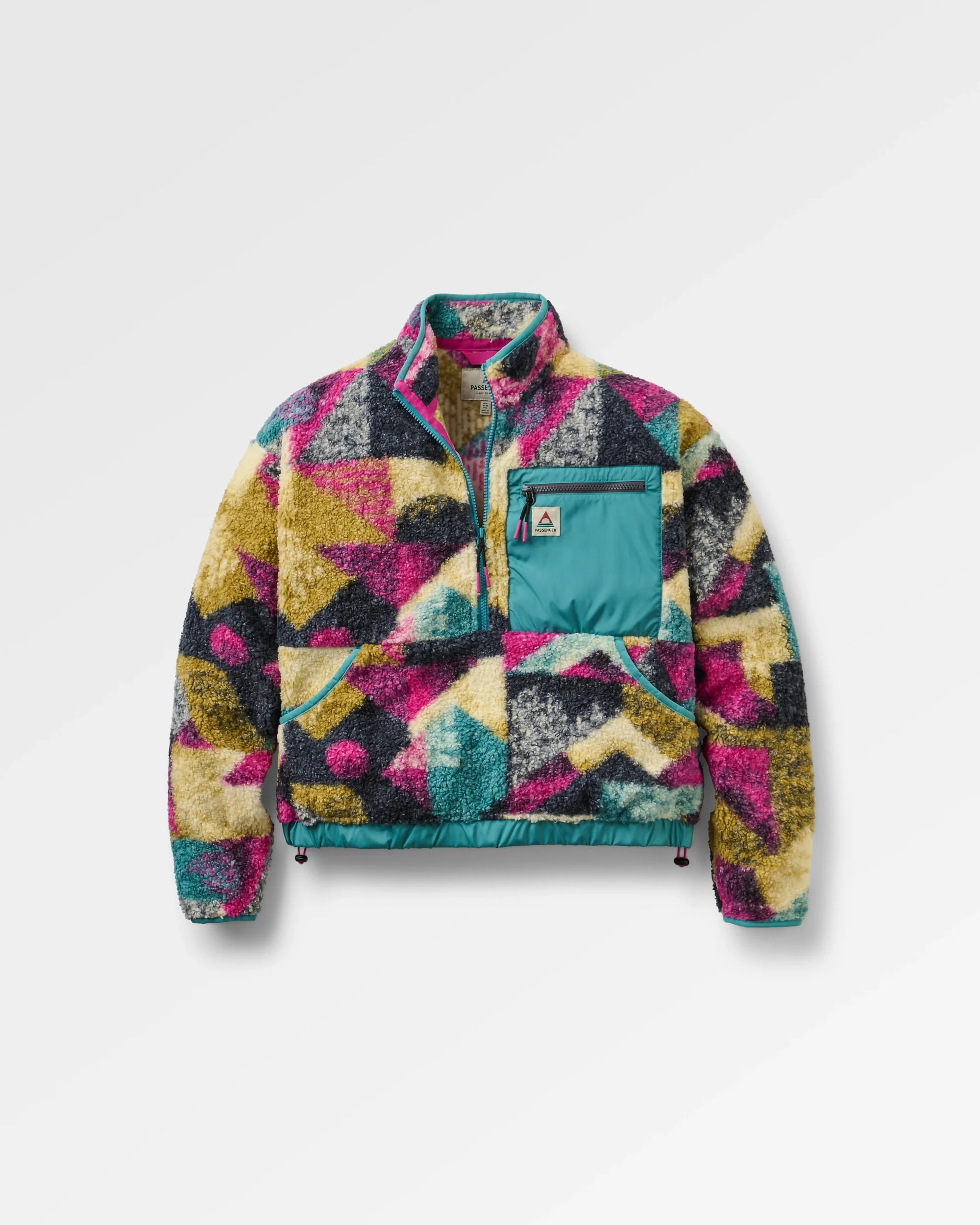 Ravi Sherpa Fleece - Mosaic Mountain Charcoal - Image 2