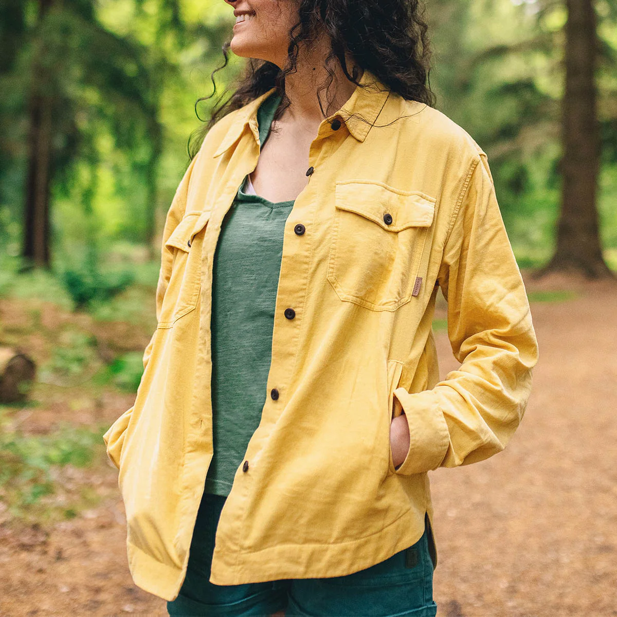 Ray Recycled Cord LS Shirt - Jojoba - Image 3