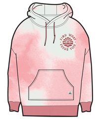 Rediscover Printed Hoodie - Tie Dye Shell Pink - Image 12