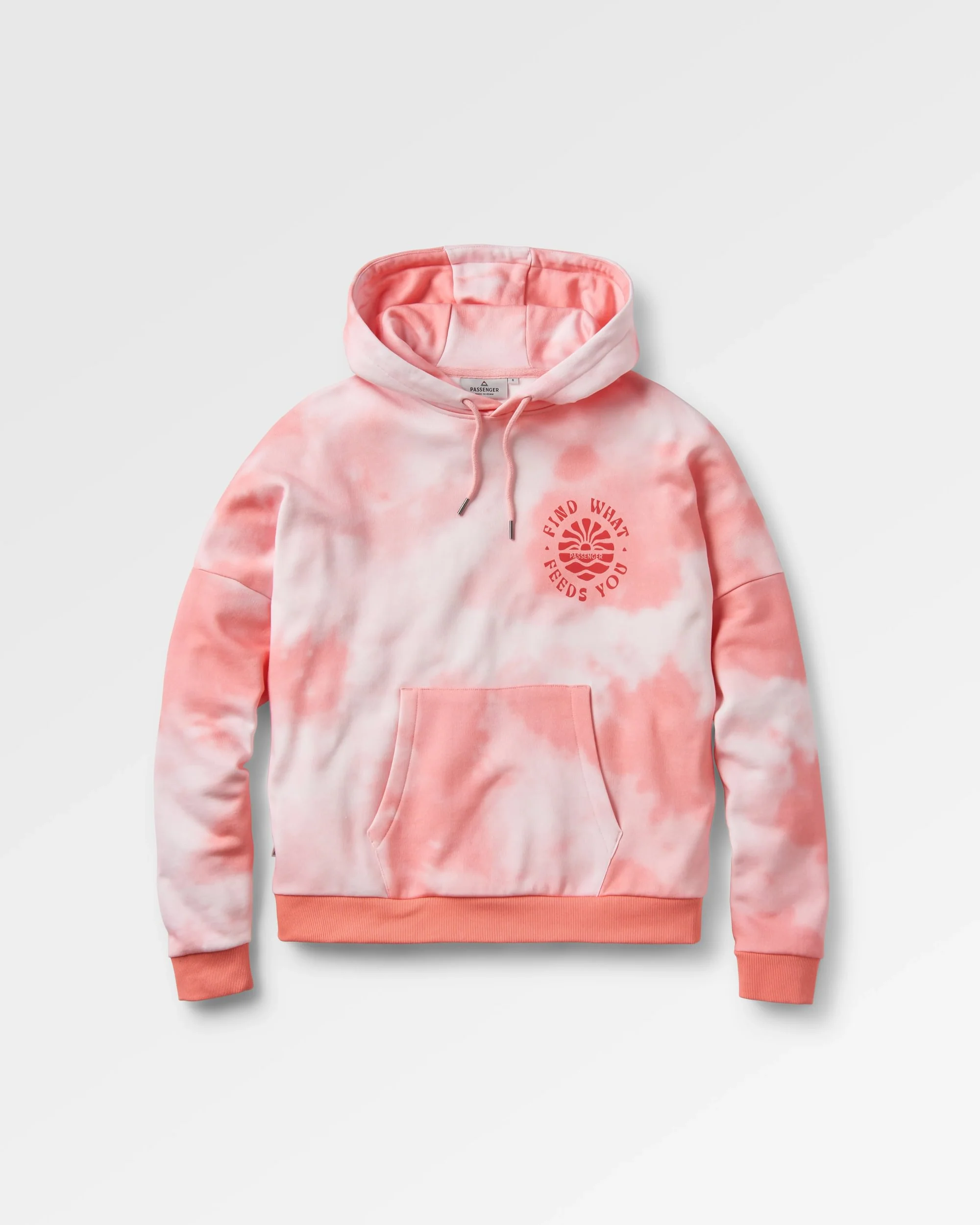 Rediscover Printed Hoodie - Tie Dye Shell Pink - Image 2