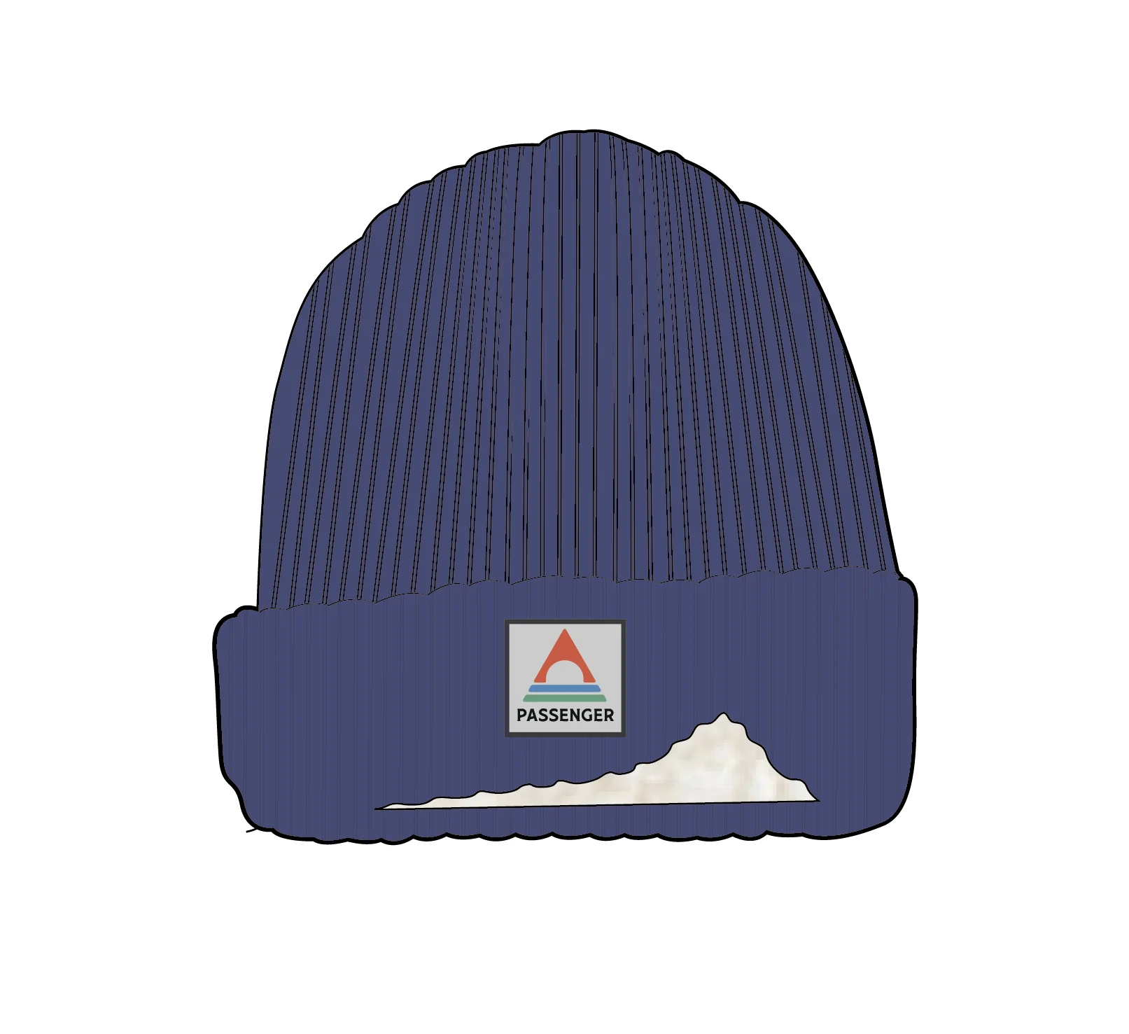 Redwood Fleece Lined Beanie - Purple Indigo - Image 6