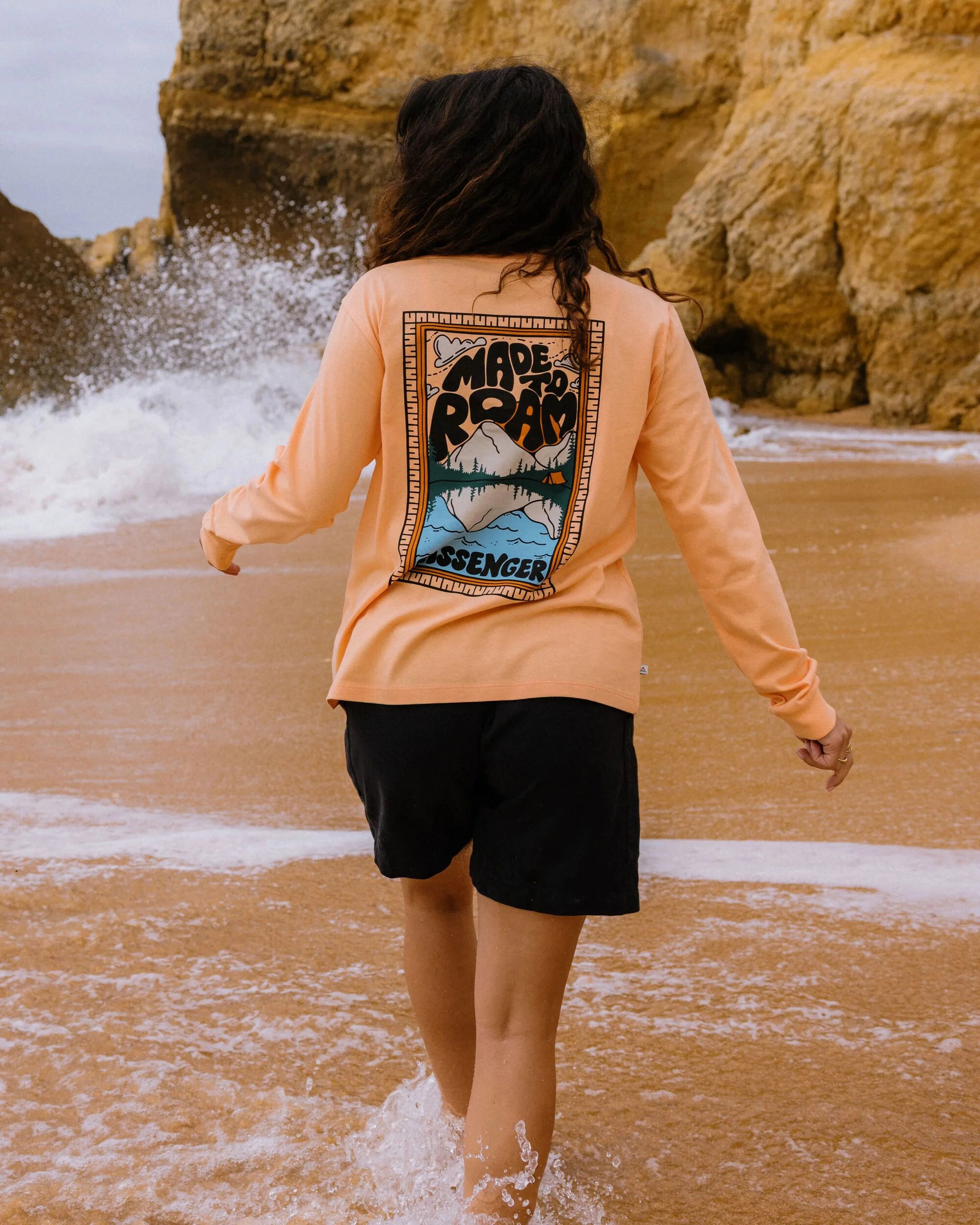 Reflect LS T-Shirt - Orange Peach