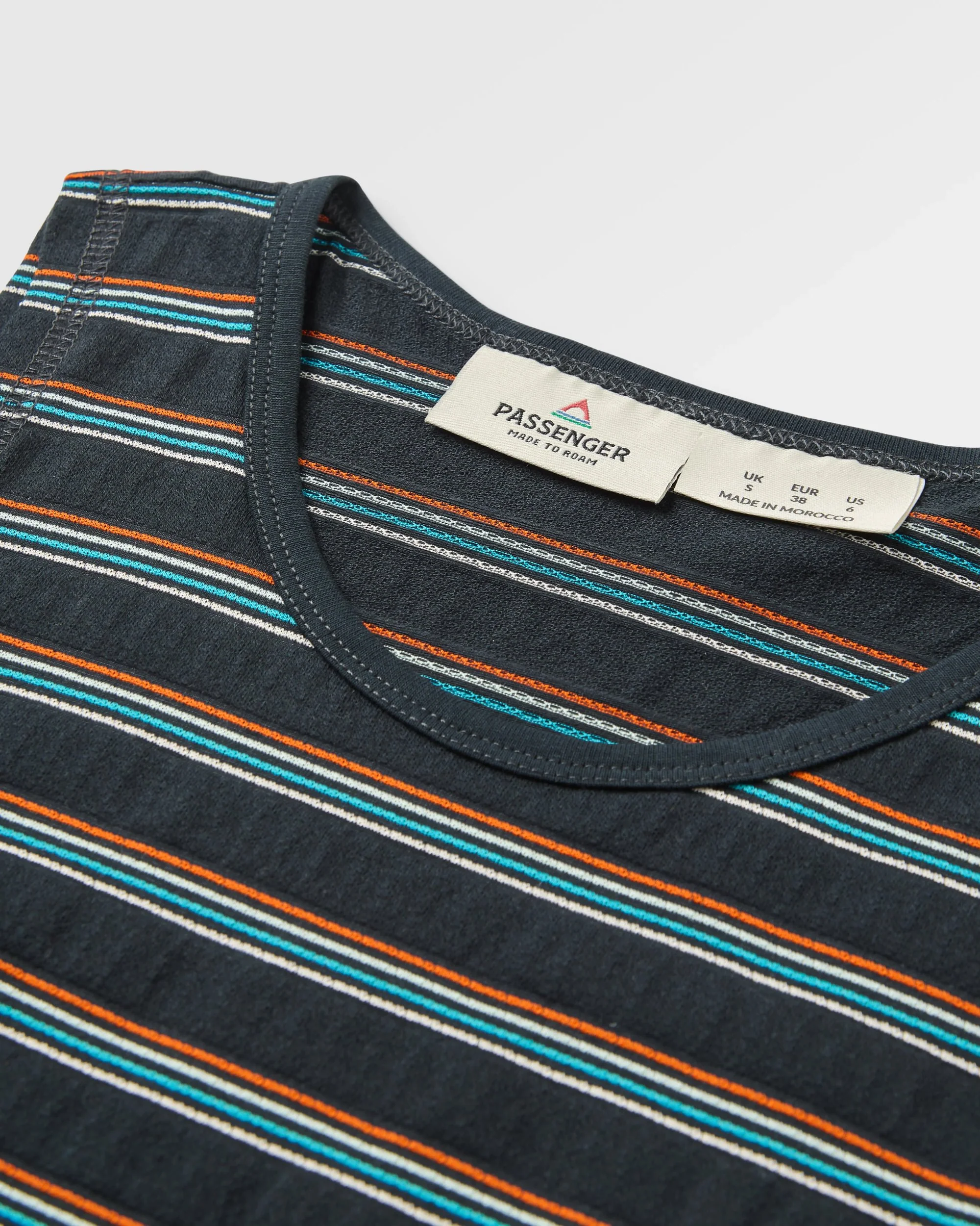 Retro Vibes Vest - Black Multi Stripe - Image 4