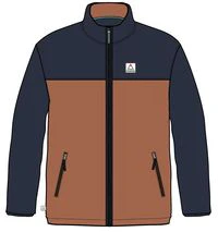 Ridge 2.0 Full Zip Polar Fleece - Rich Navy/ Burnt Orange - Image 7